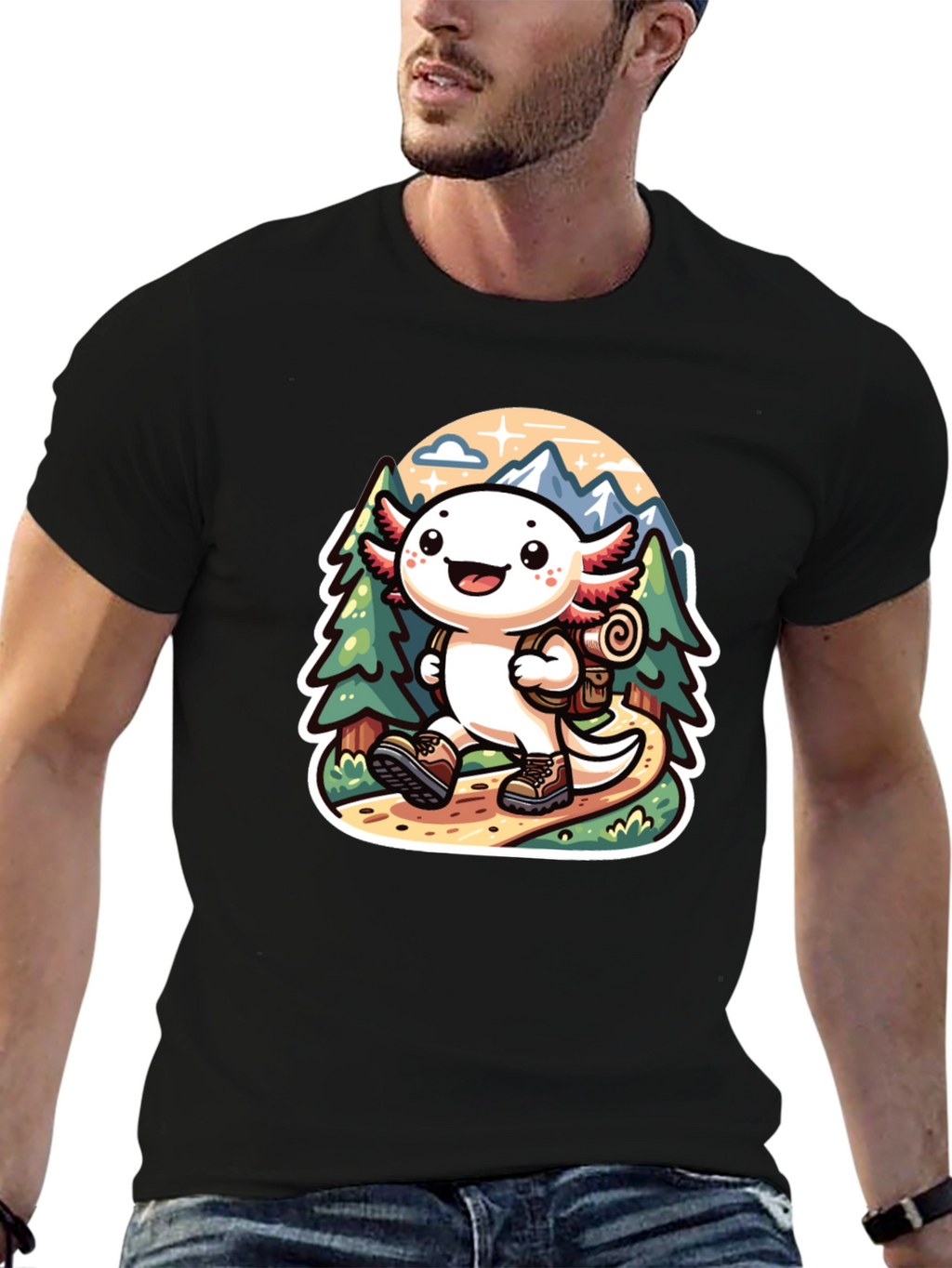 Axolotl Hiking T-Shirt
