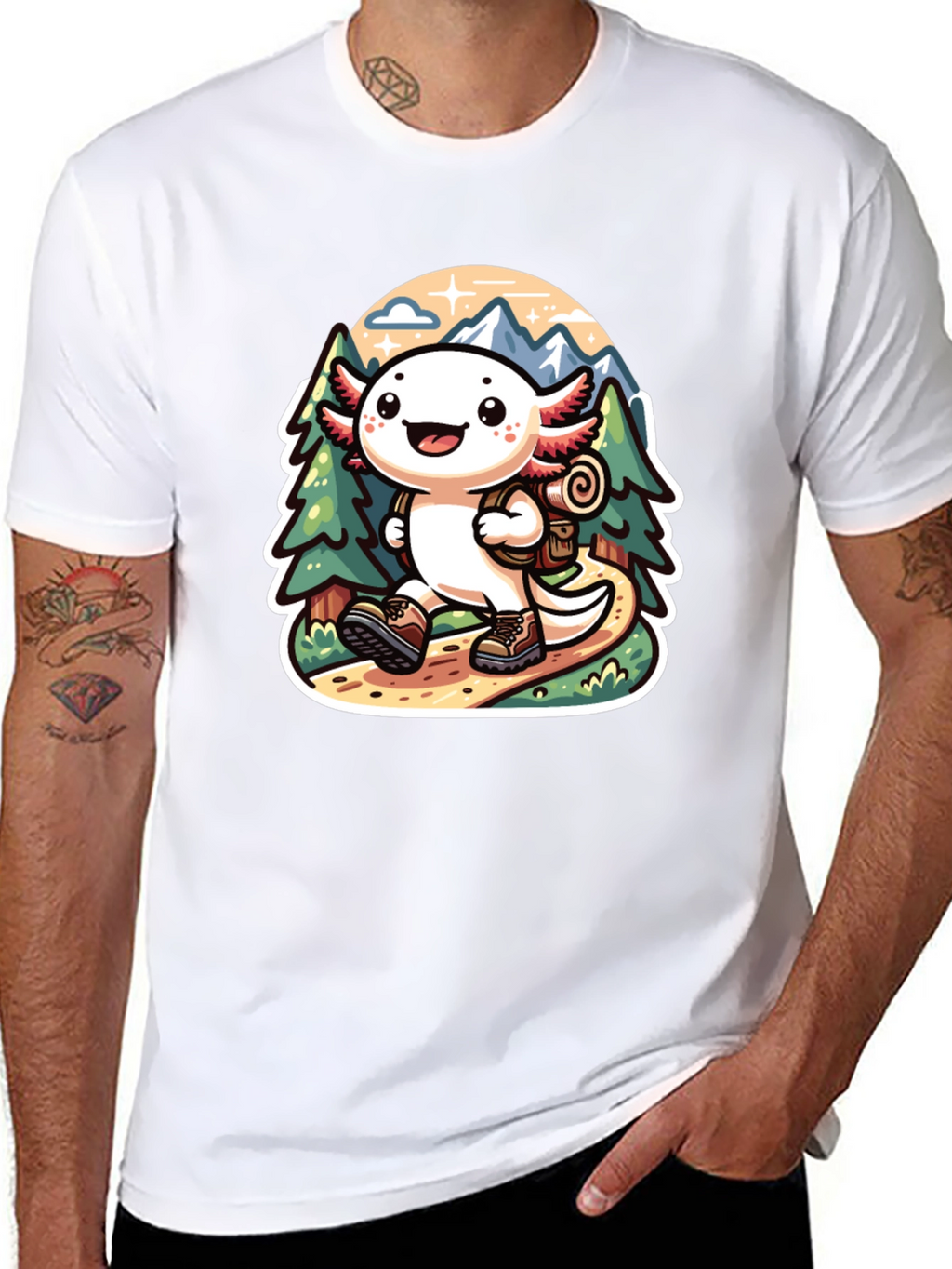 Axolotl Hiking T-Shirt