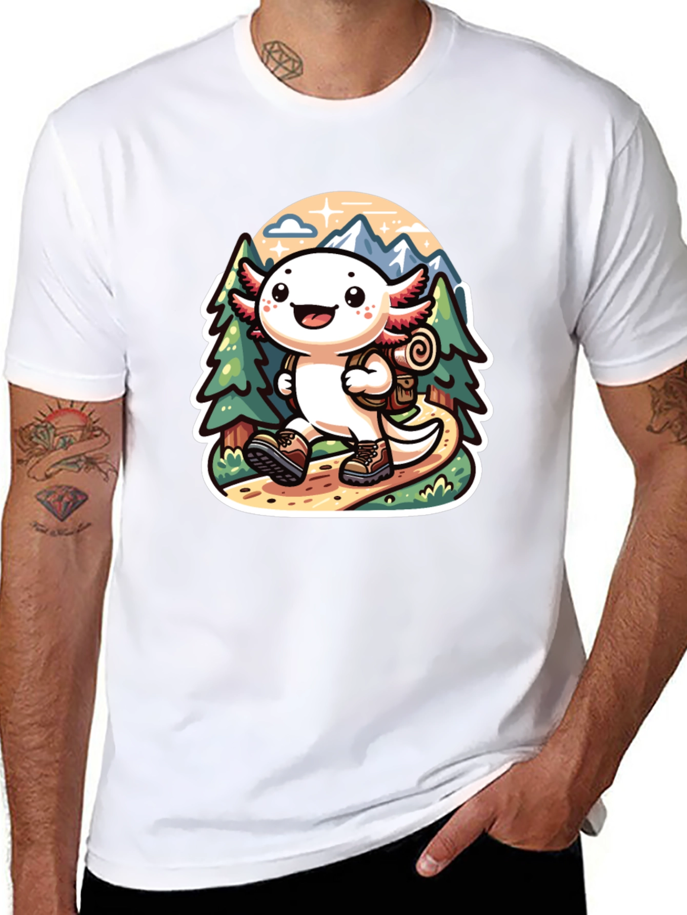 Axolotl Hiking T-Shirt