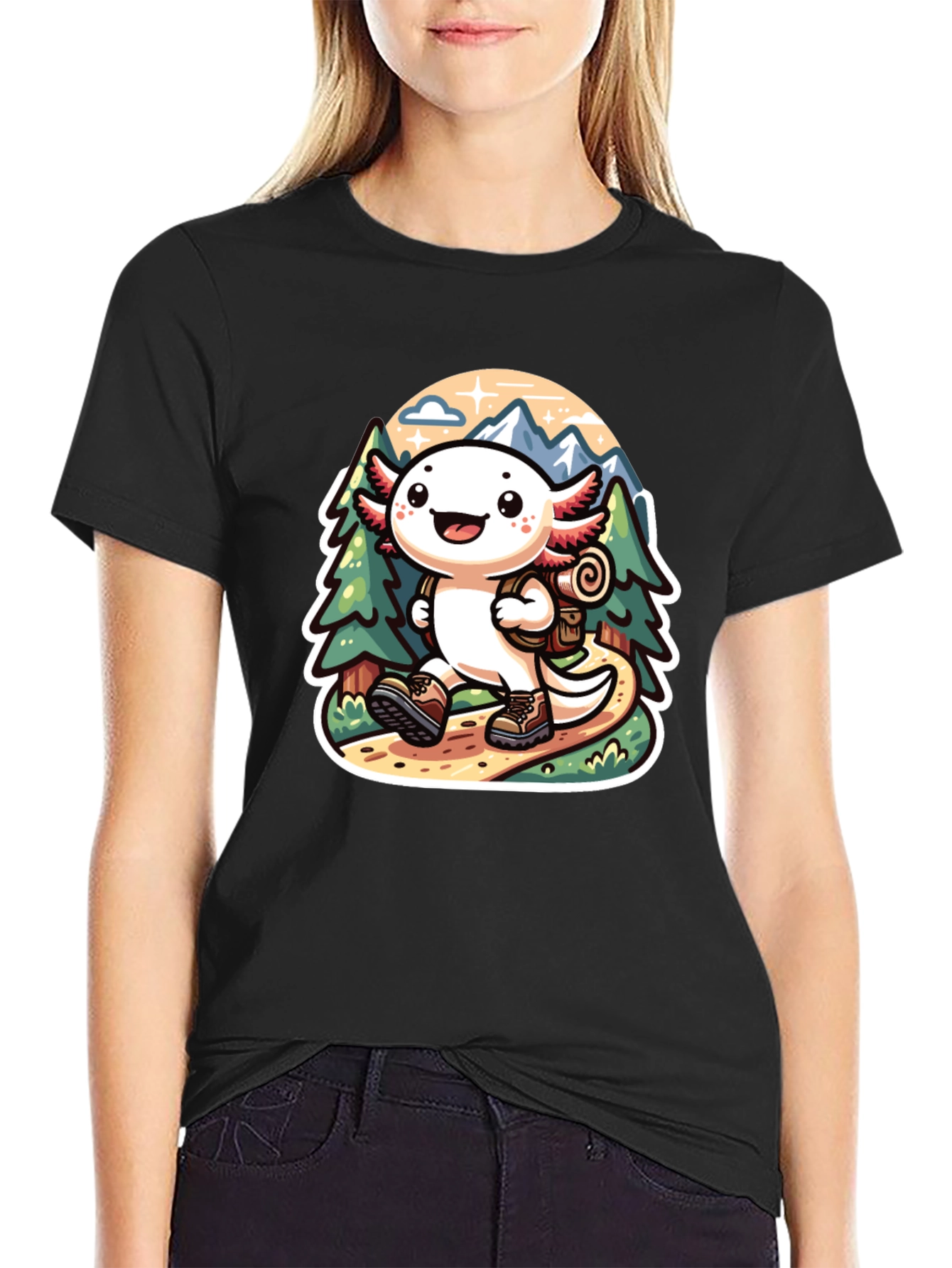 Axolotl Hiking T-Shirt