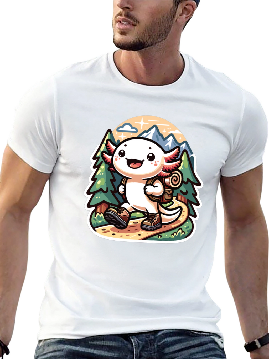 Axolotl Hiking T-Shirt