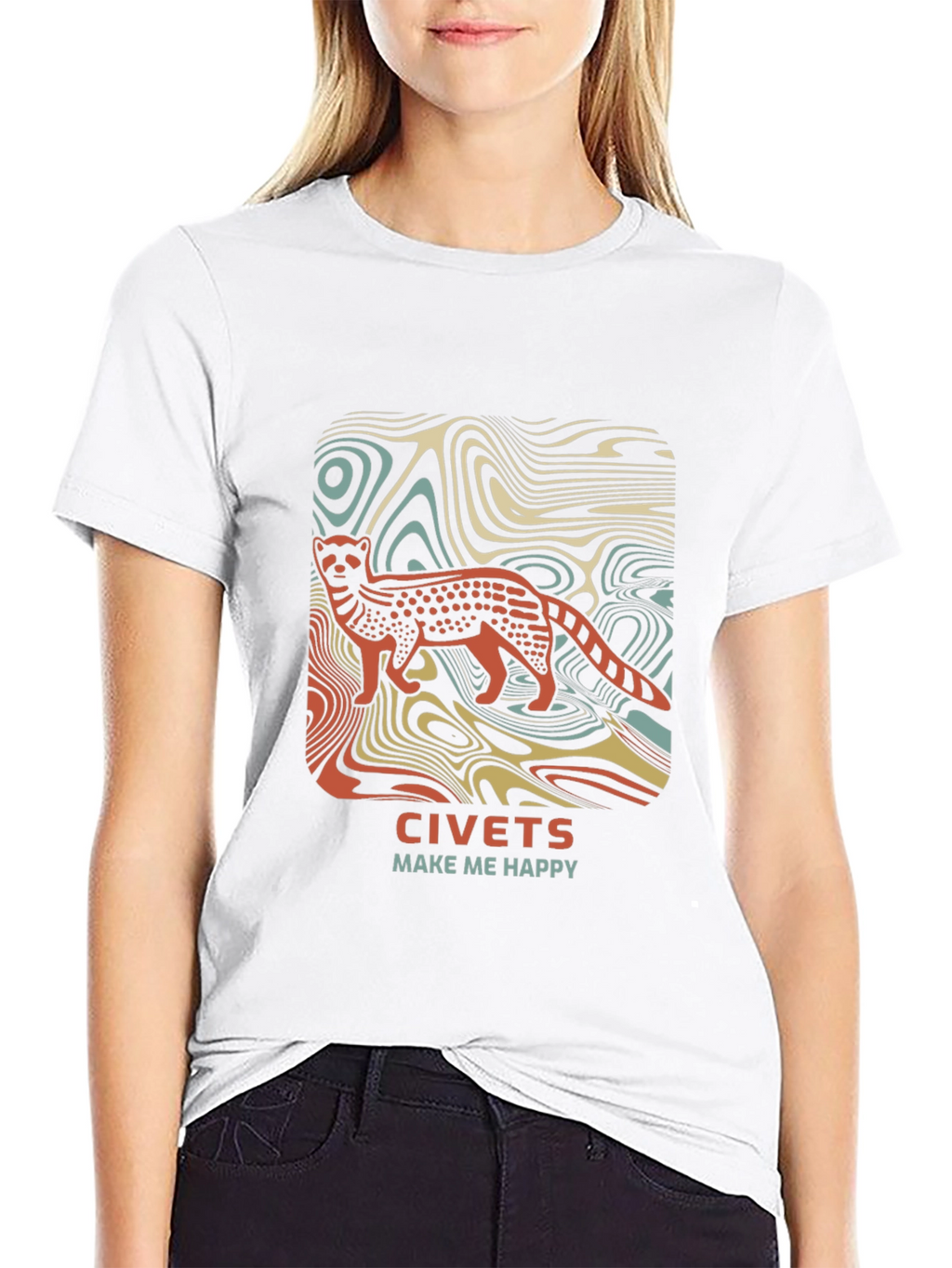 Civets Make Me Happy Graphic T-Shirt