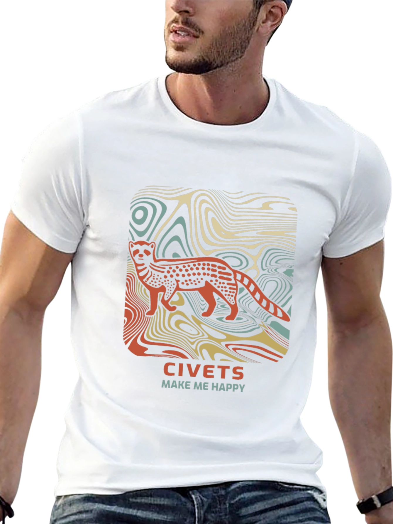 Civets Make Me Happy Graphic T-Shirt