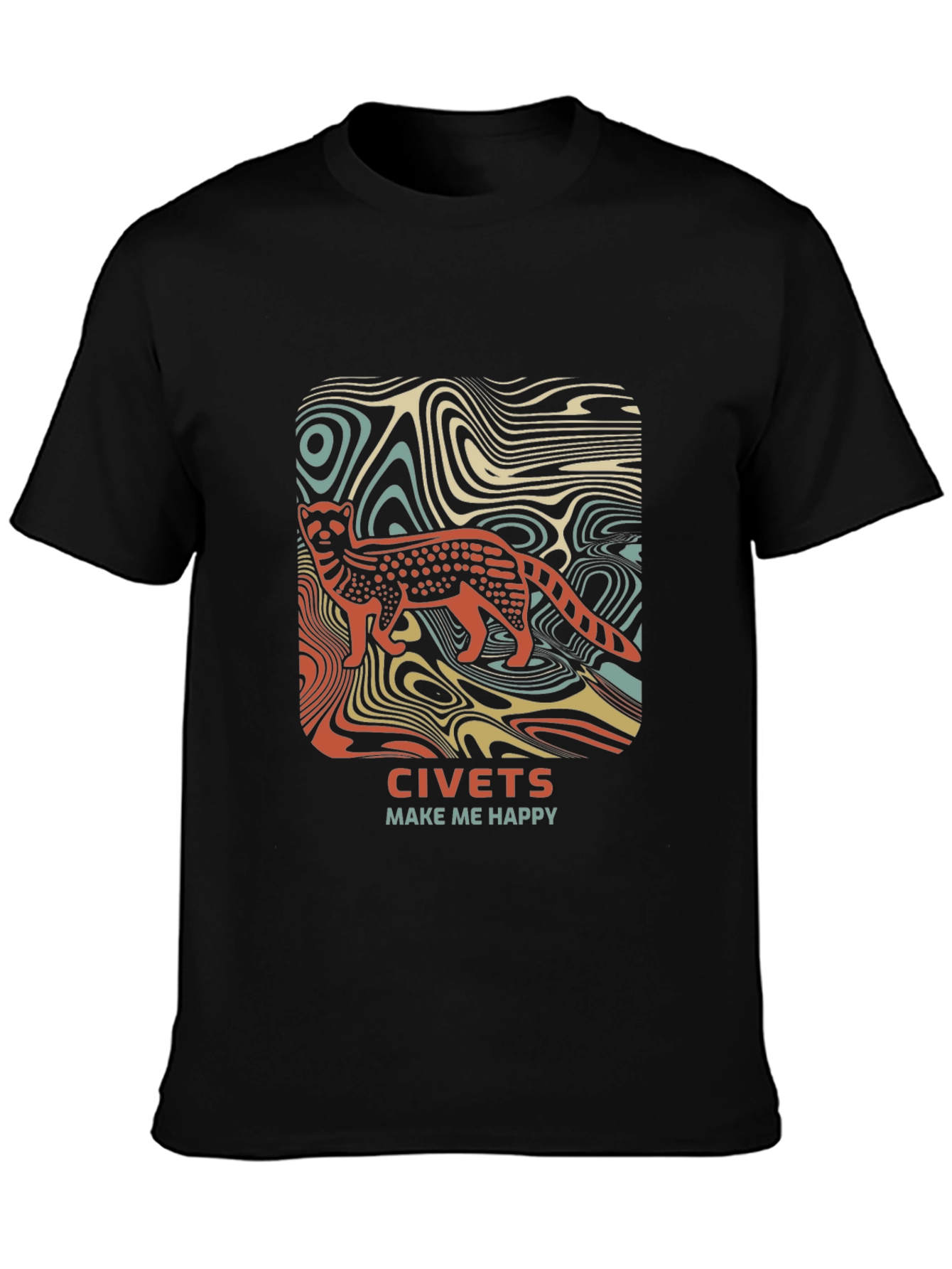 Civets Make Me Happy Graphic T-Shirt