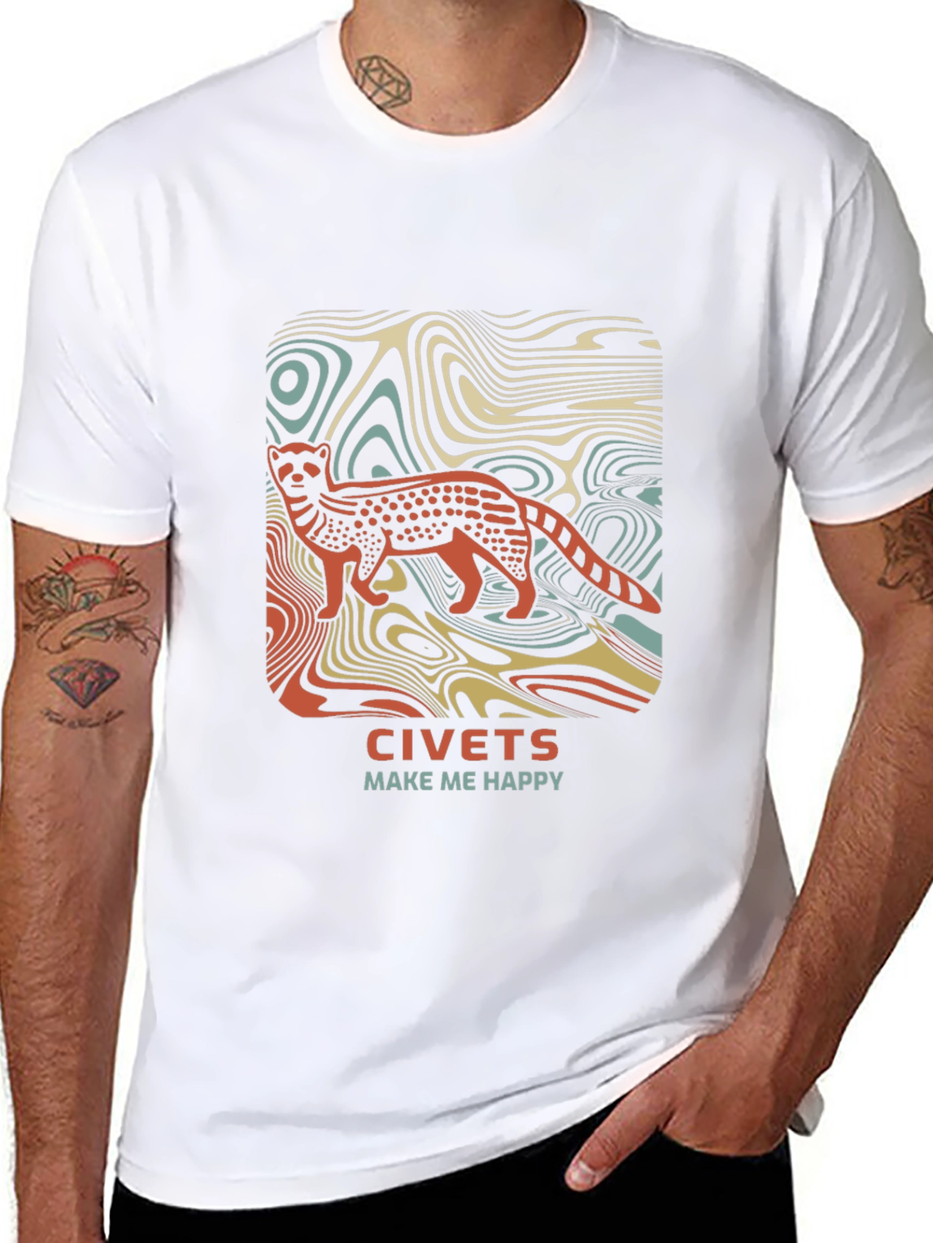 Civets Make Me Happy Graphic T-Shirt