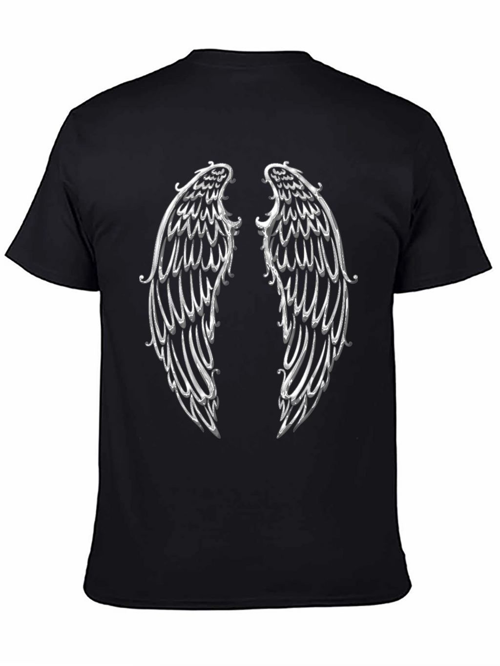 Angel Wings Graphic T-Shirt - Black
