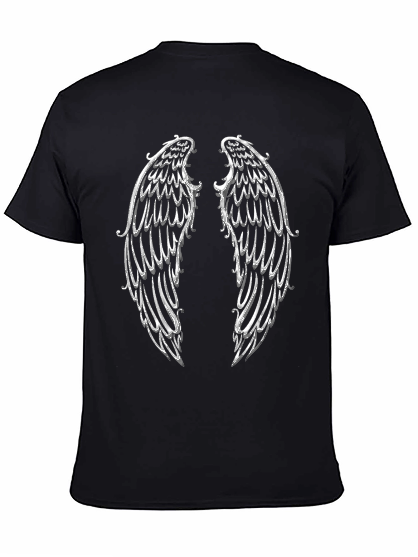 Angel Wings Graphic T-Shirt - Black