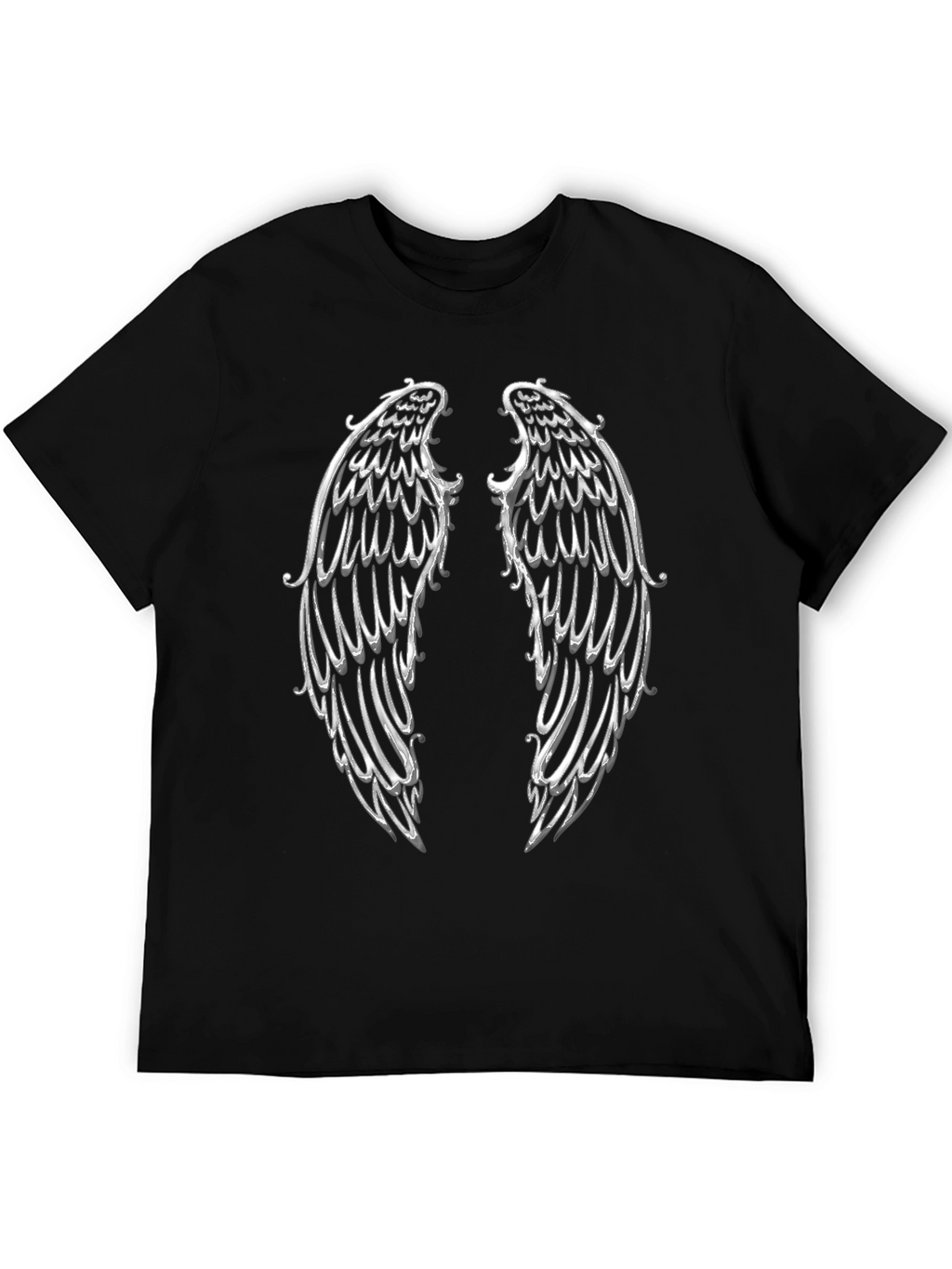 Angel Wings Graphic T-Shirt - Black