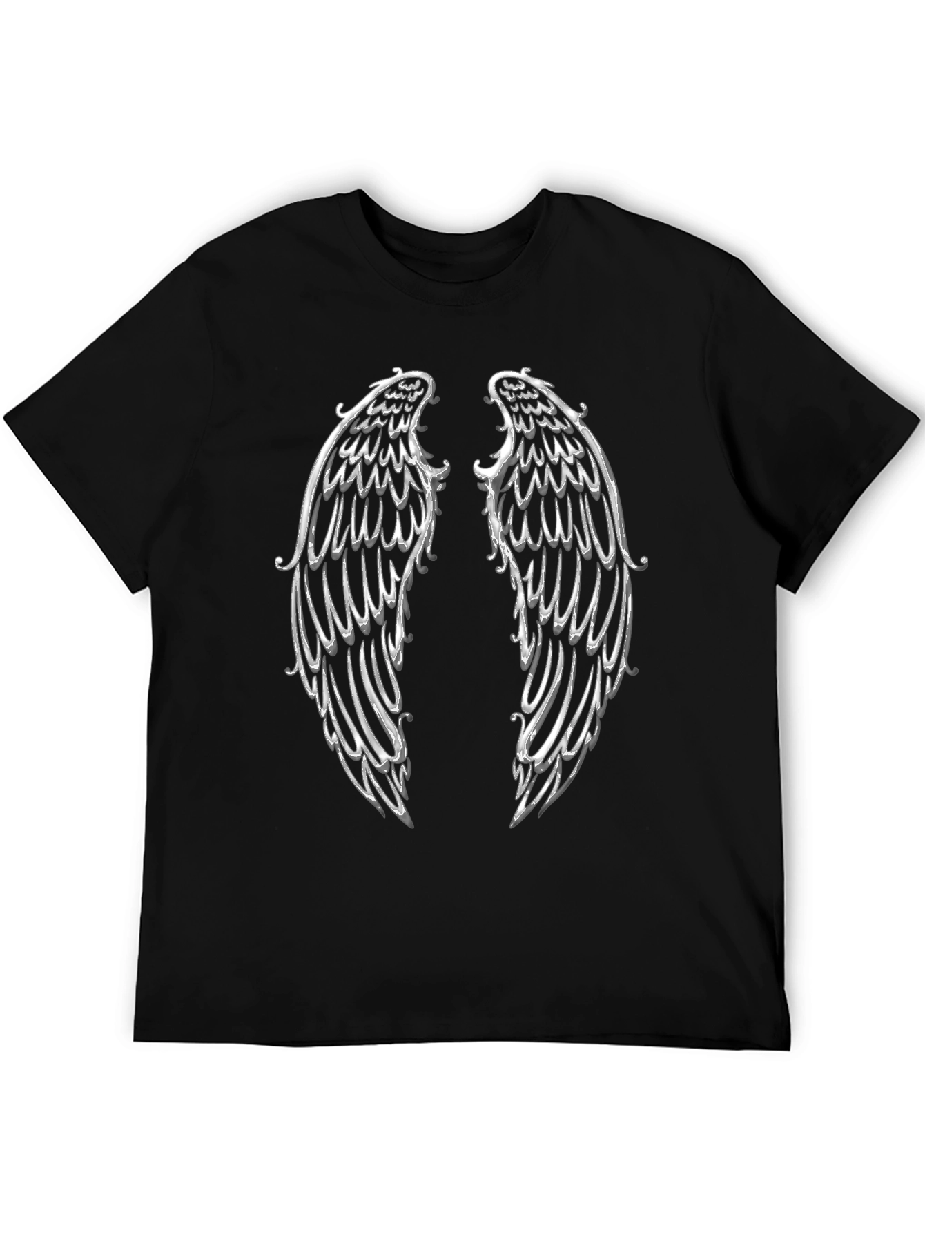 Angel Wings Graphic T-Shirt - Black
