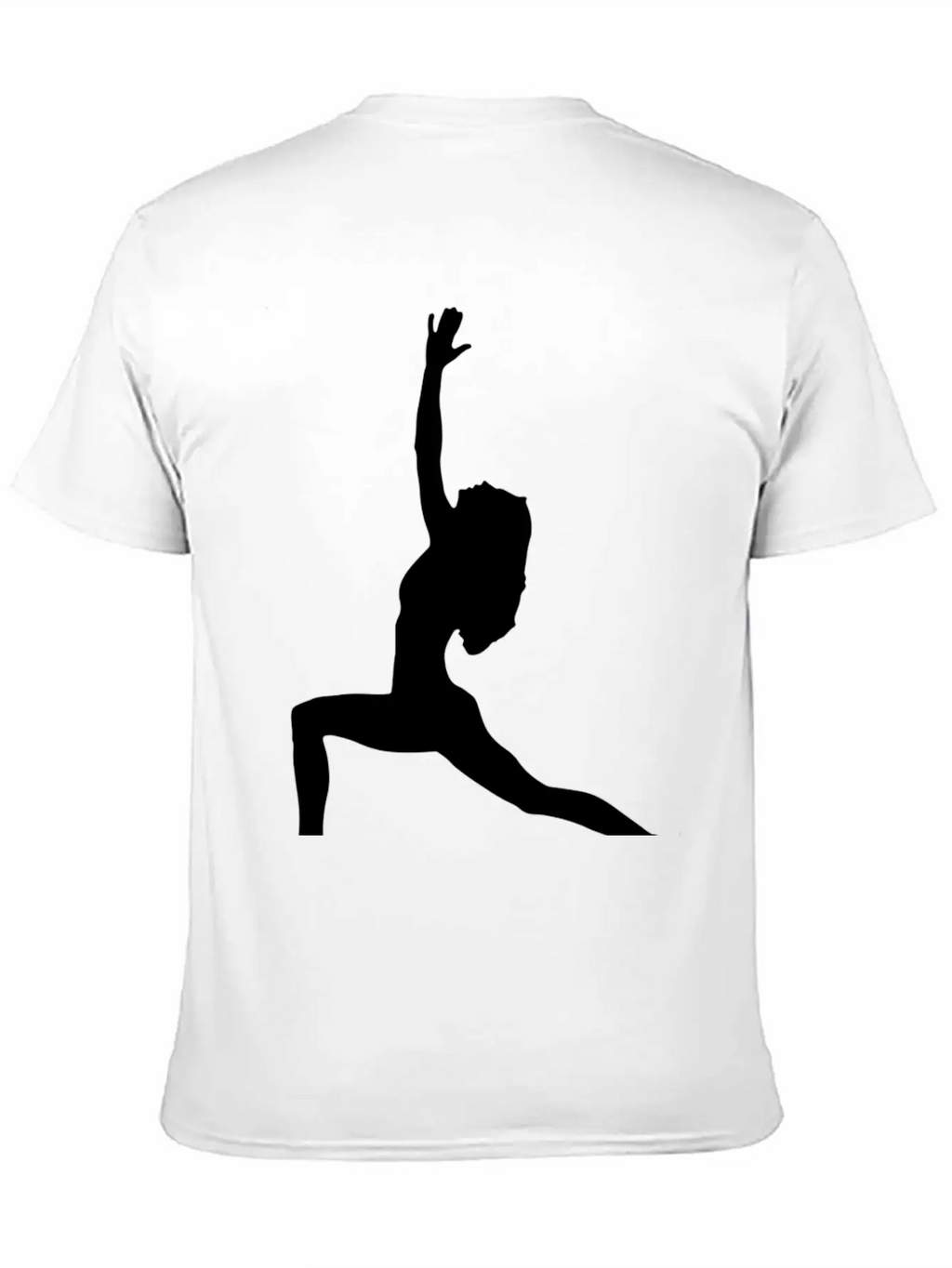 Yoga Exercise In Black Breathable Graphic T-Shirt – Perfect For Casual Days