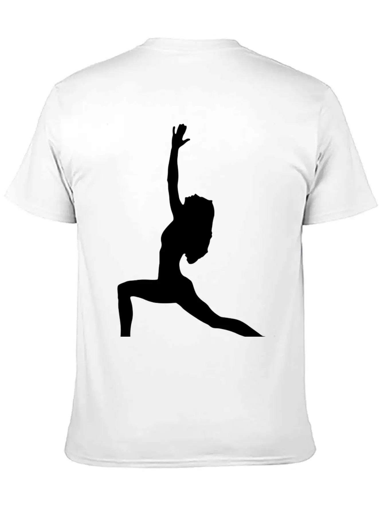 Yoga Exercise In Black Breathable Graphic T-Shirt – Perfect For Casual Days