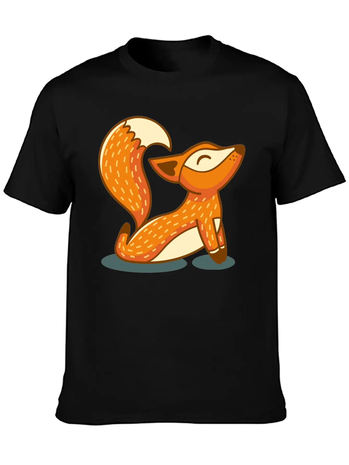 Yoga Fox Basic Graphic T-Shirt – Daily Comfort In Soft Cotton