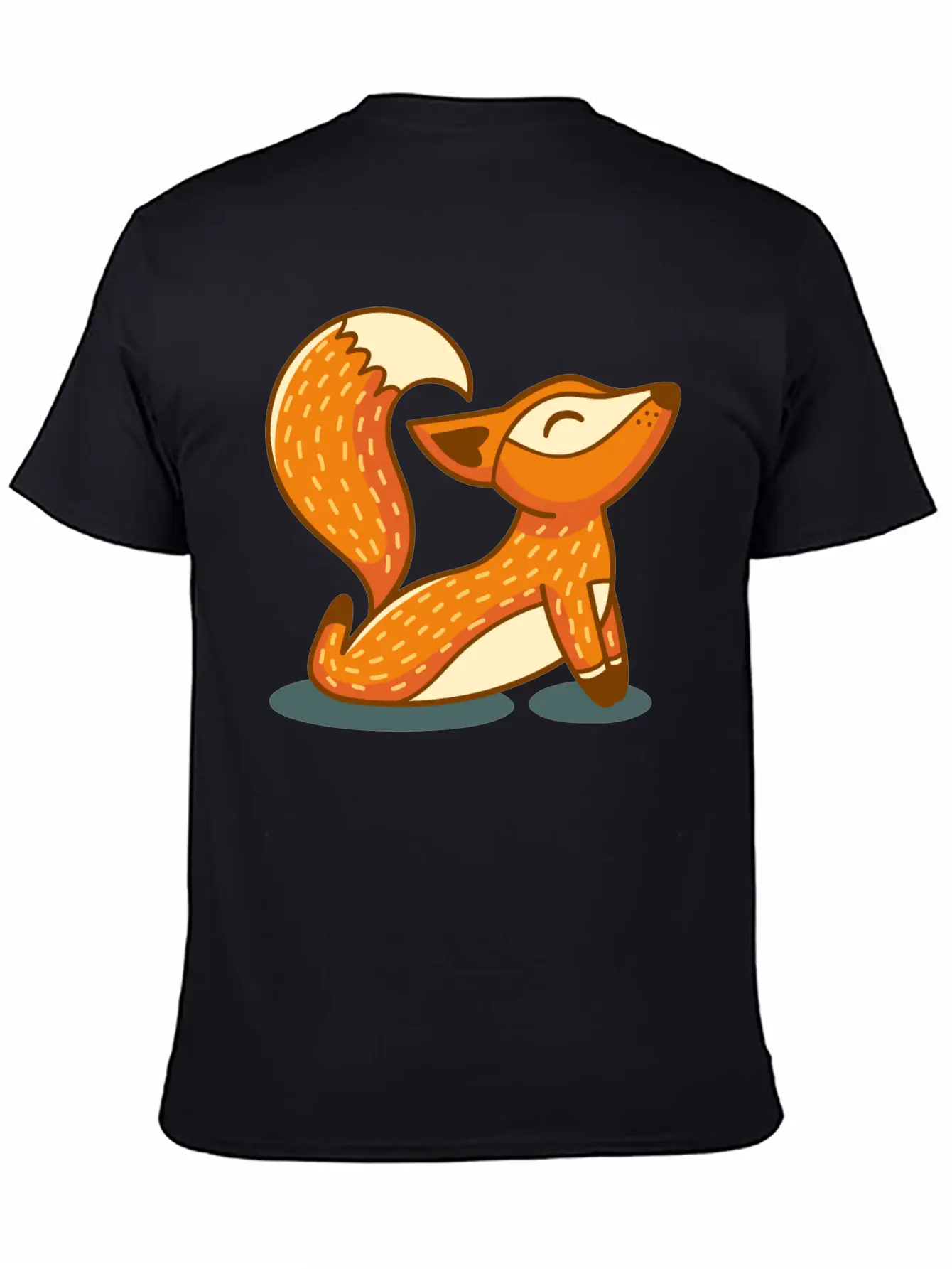 Yoga Fox Basic Graphic T-Shirt – Daily Comfort In Soft Cotton