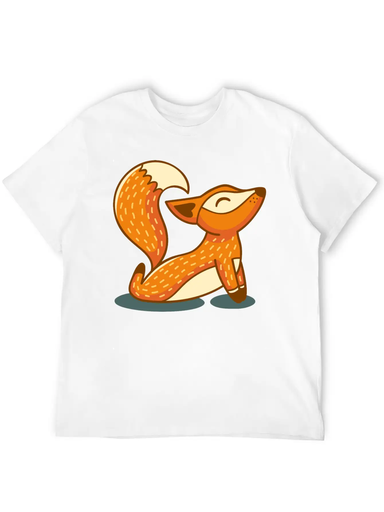 Yoga Fox Basic Graphic T-Shirt – Daily Comfort In Soft Cotton