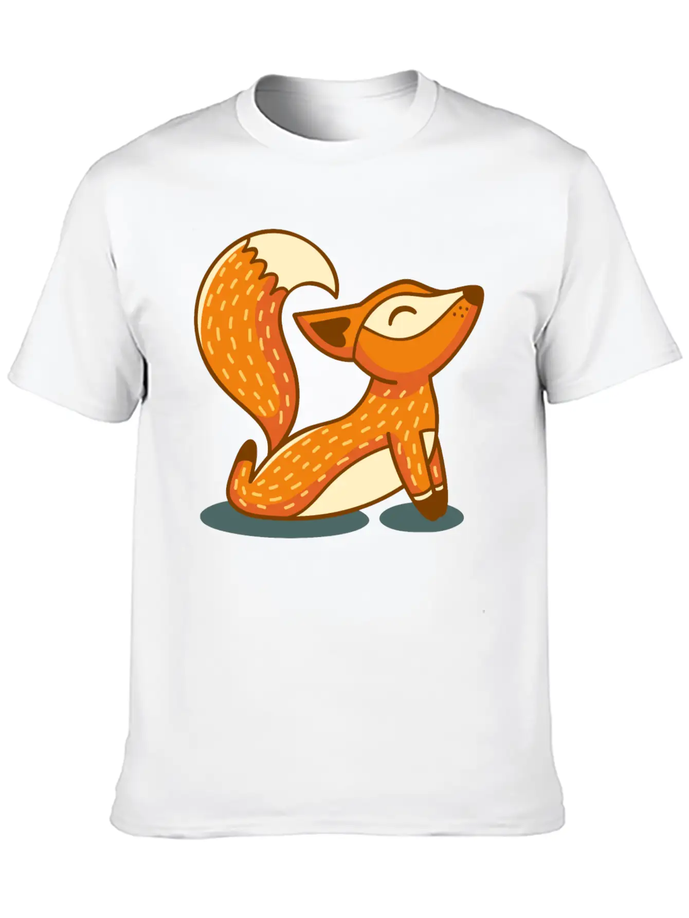 Yoga Fox Basic Graphic T-Shirt – Daily Comfort In Soft Cotton