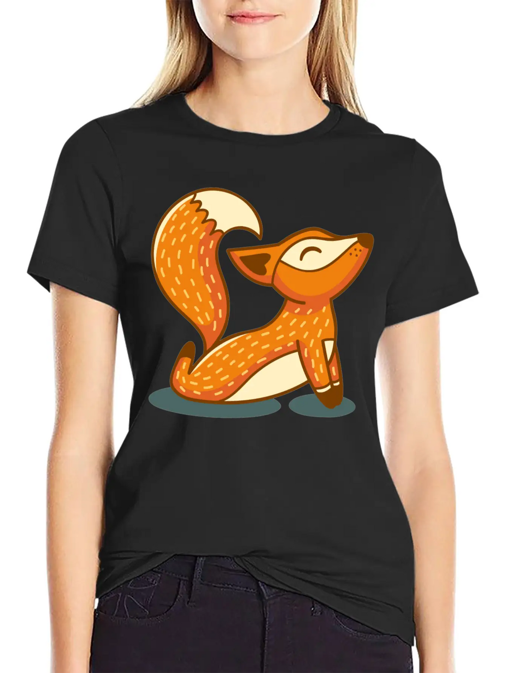Yoga Fox Timeless Short Sleeve Tee – Comfy And Minimalist Design