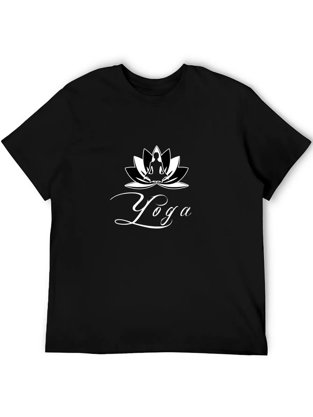 Yoga In Sitting With Flowers And Blossom Unisex Casual T-Shirt – Clean Design For Daily Comfort