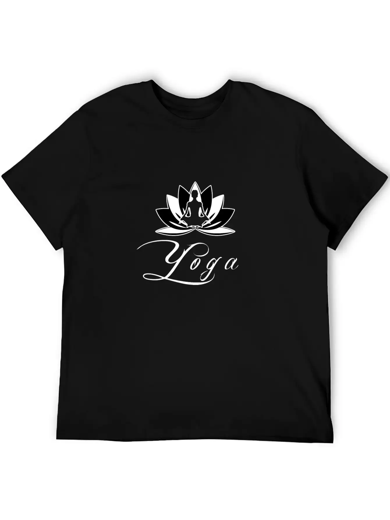 Yoga In Sitting With Flowers And Blossom Unisex Casual T-Shirt – Clean Design For Daily Comfort