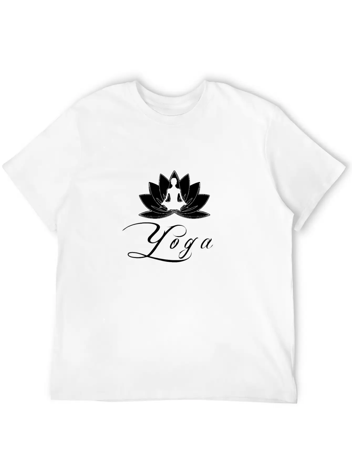 Yoga In Sitting With Flowers And Blossom Unisex Casual T-Shirt – Clean Design For Daily Comfort