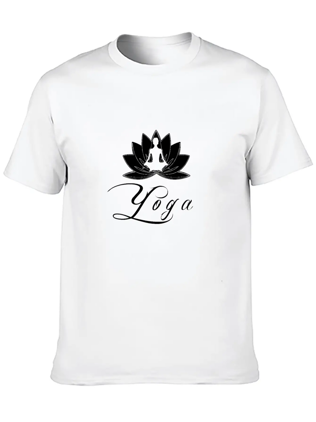 Yoga In Sitting With Flowers And Blossom Unisex Casual T-Shirt – Clean Design For Daily Comfort