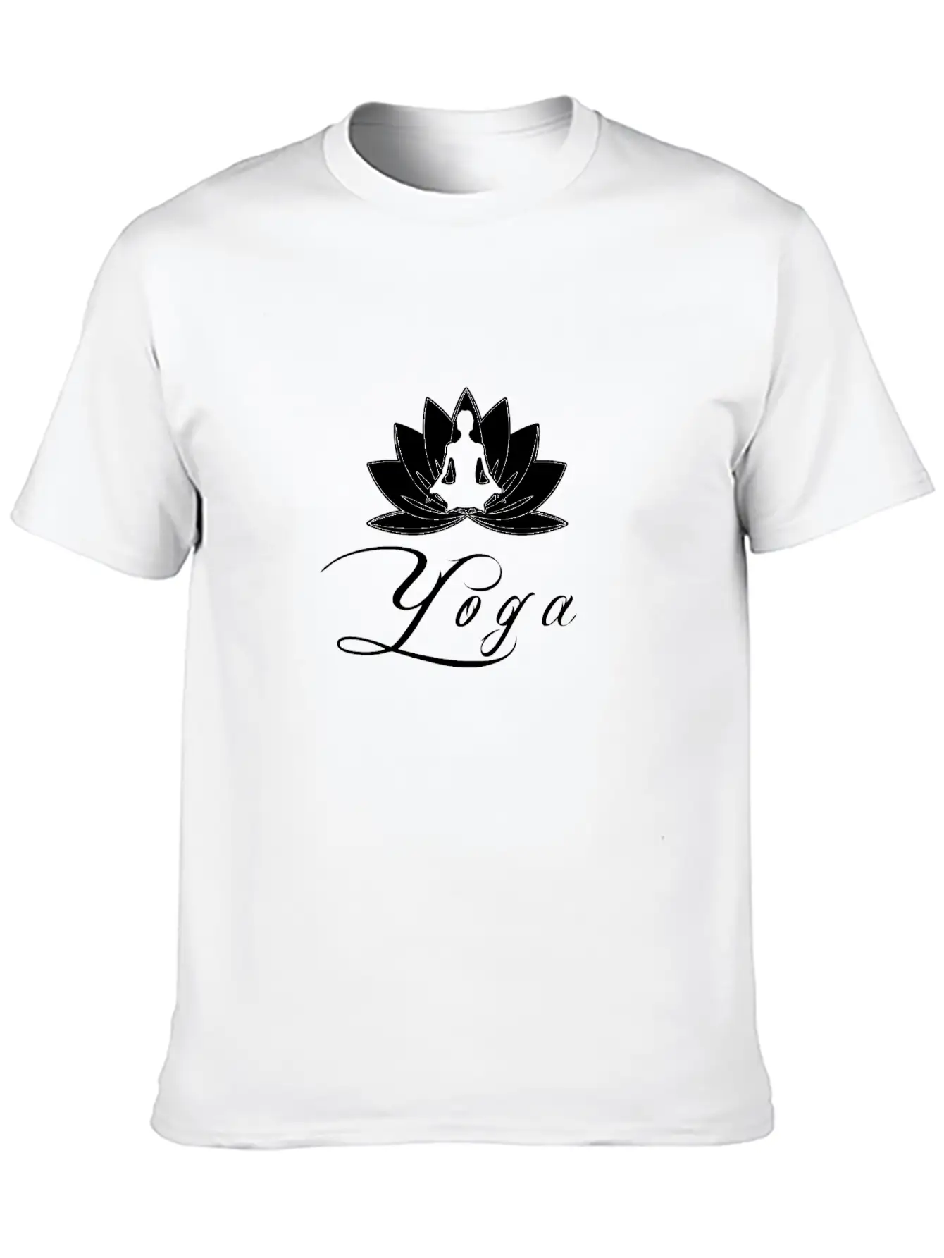 Yoga In Sitting With Flowers And Blossom Unisex Casual T-Shirt – Clean Design For Daily Comfort