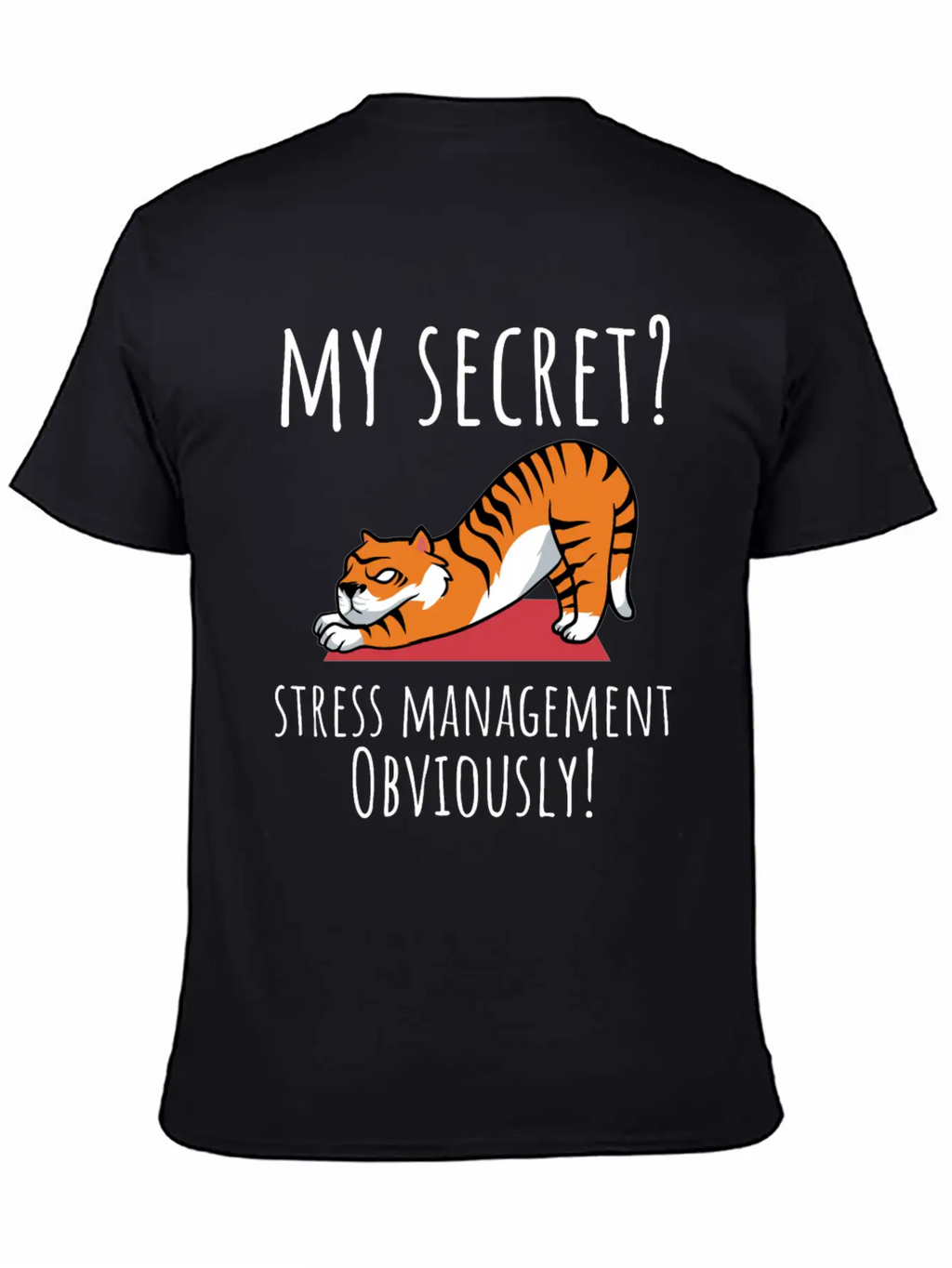 Yoga Lover My Secret Stress Management Breathable Soft Cotton T-Shirt – Timeless Casual Look