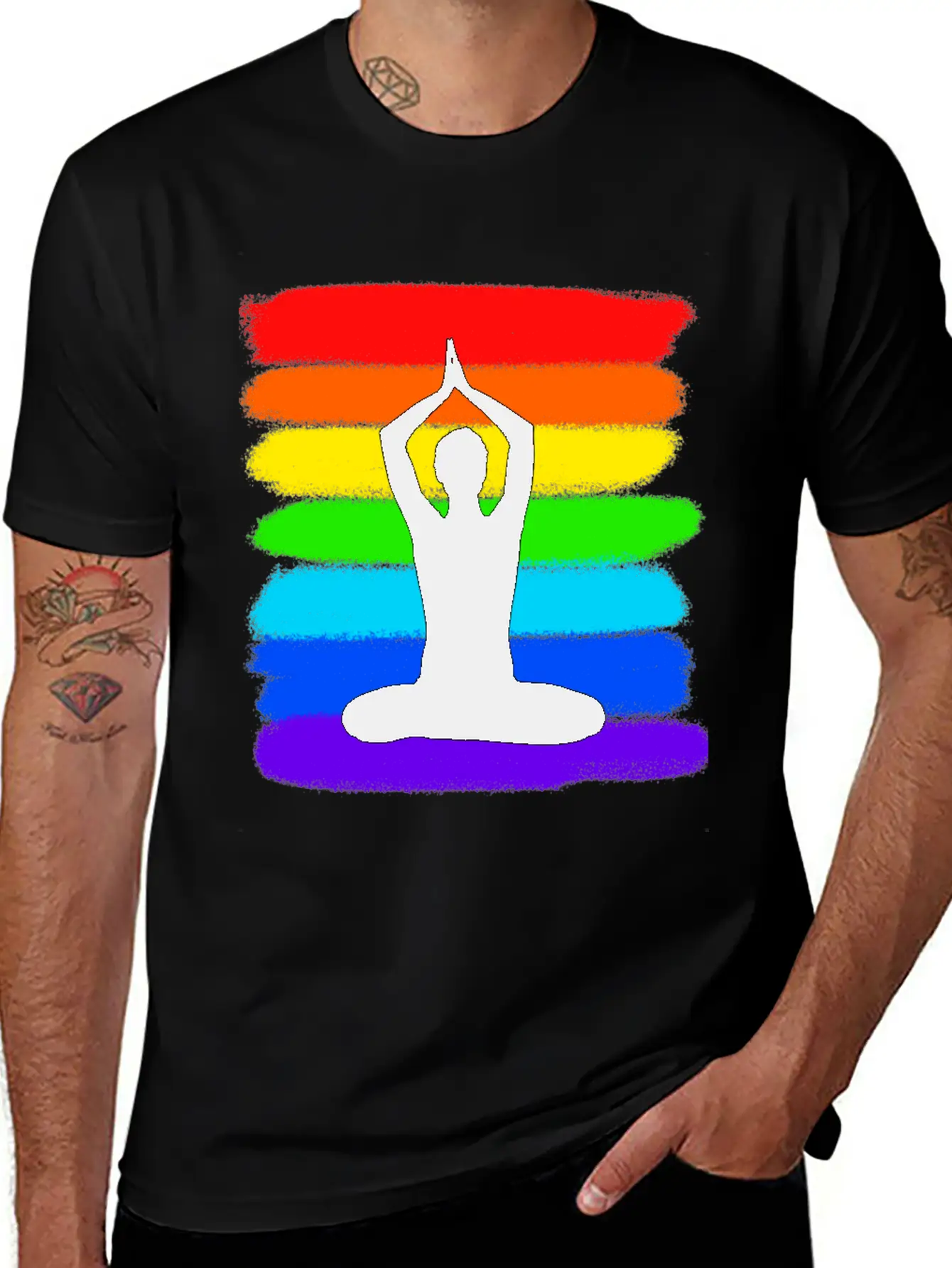 Yoga - Meditation - Colorful Modern Fit Casual T-Shirt – Clean And Versatile Design