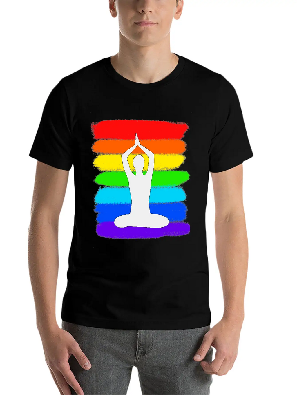 Yoga - Meditation - Colorful Modern Fit Casual T-Shirt – Clean And Versatile Design