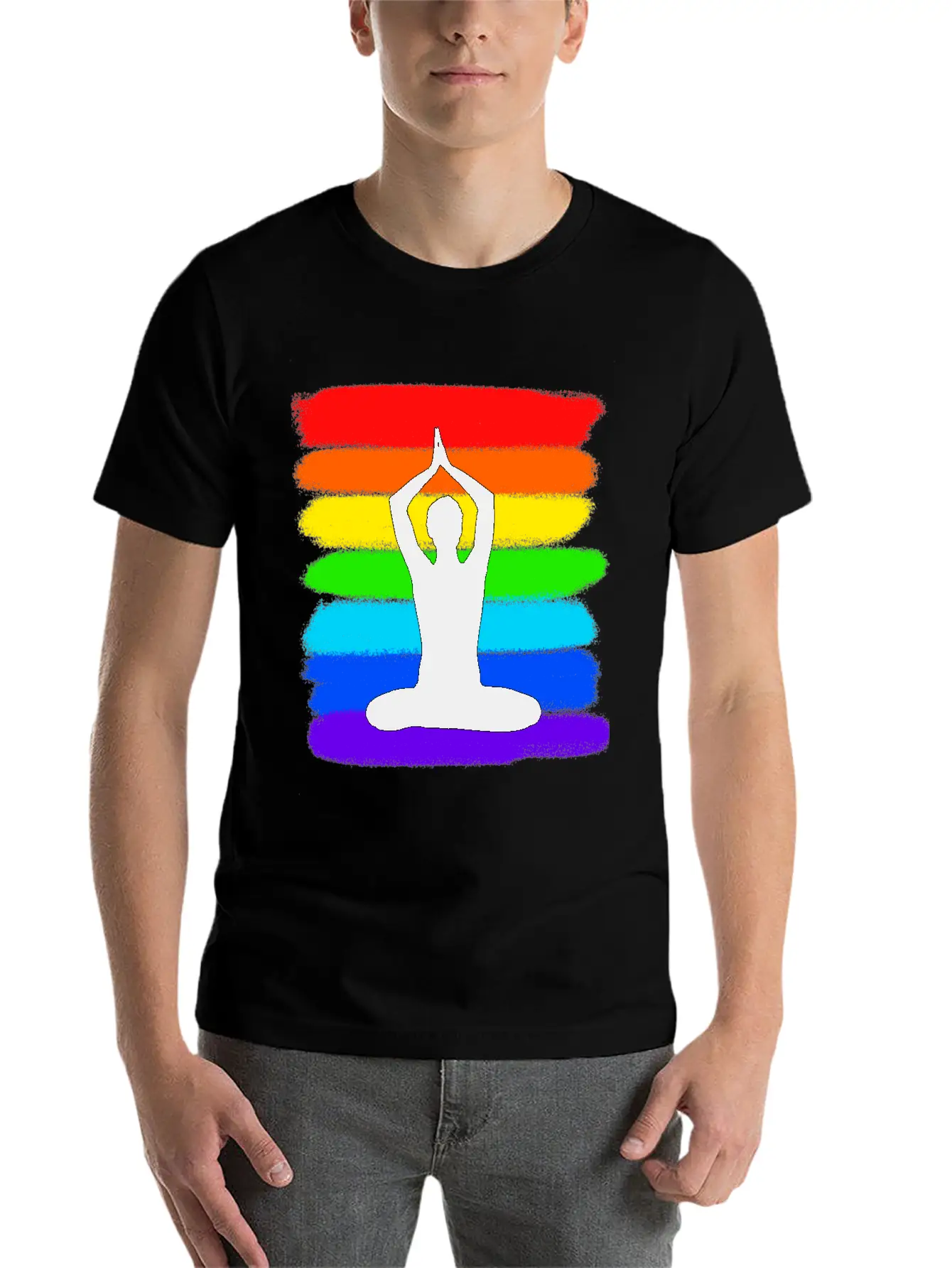 Yoga - Meditation - Colorful Modern Fit Casual T-Shirt – Clean And Versatile Design
