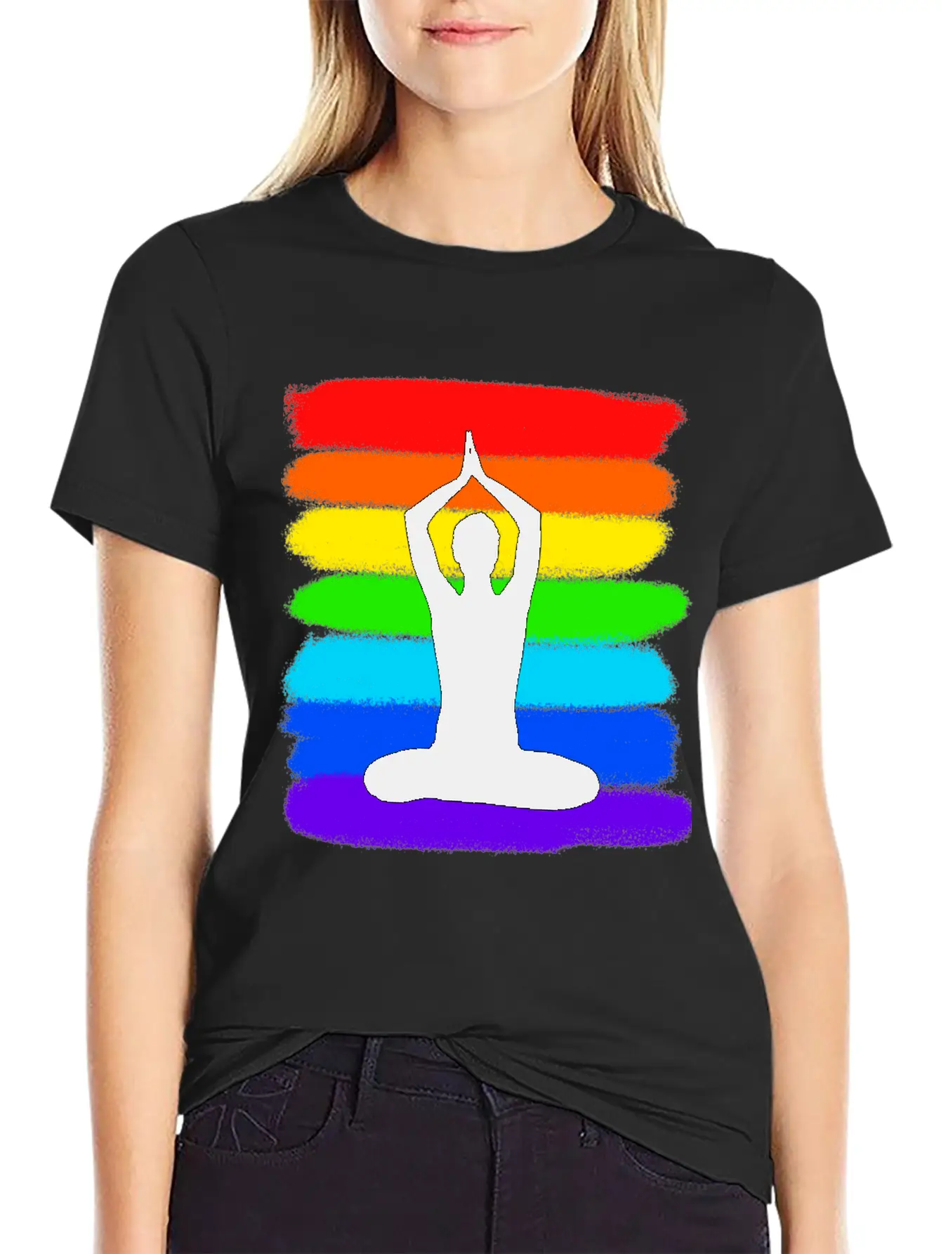 Yoga - Meditation - Colorful Modern Fit Casual T-Shirt – Clean And Versatile Design