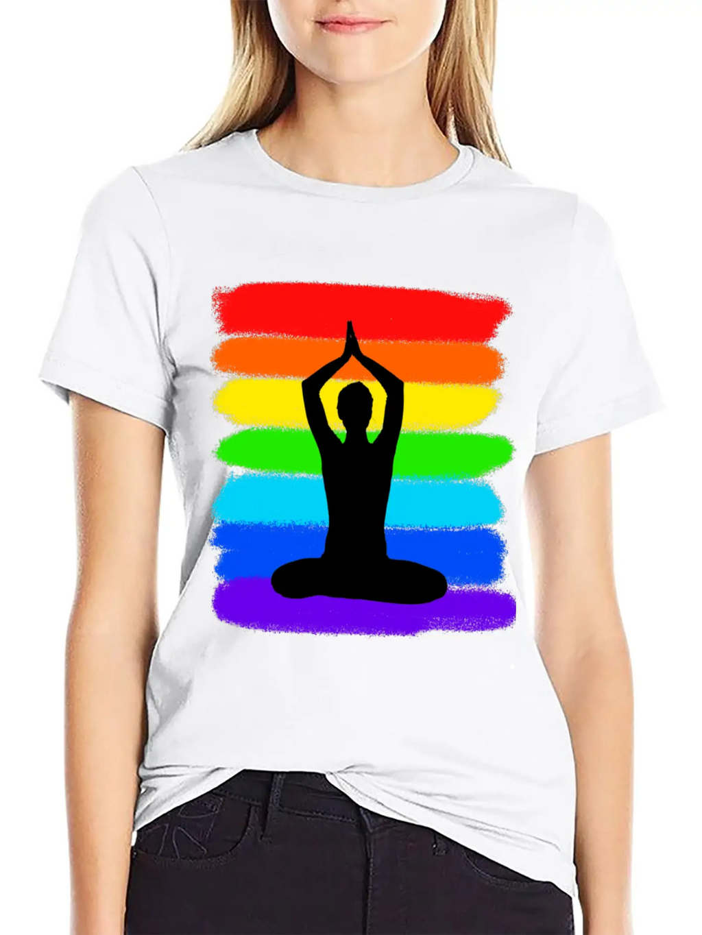 Yoga - Meditation - Colorful Modern Fit Casual T-Shirt – Clean And Versatile Design