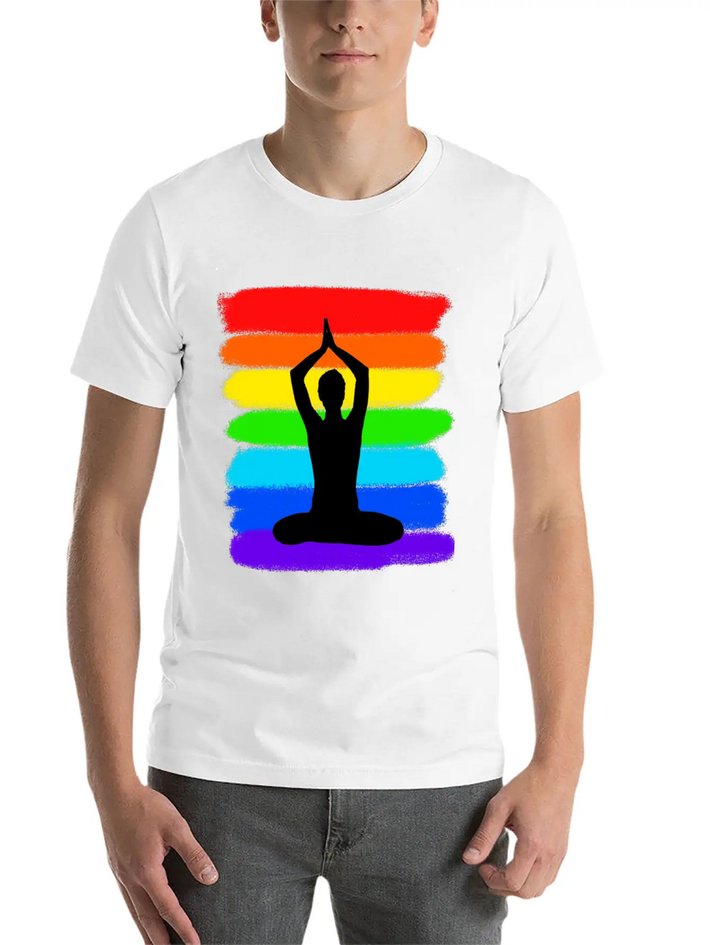 Yoga - Meditation - Colorful Modern Fit Casual T-Shirt – Clean And Versatile Design
