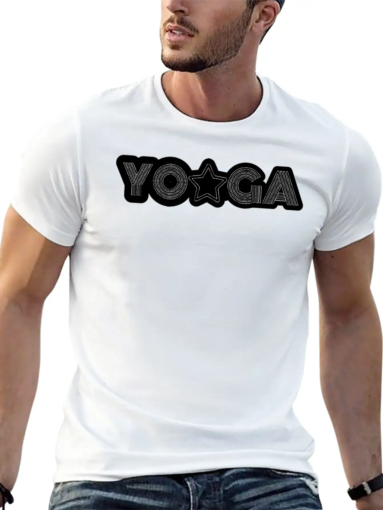 Yoga Meditation Star Breathable Soft Cotton T-Shirt – Timeless Casual Look
