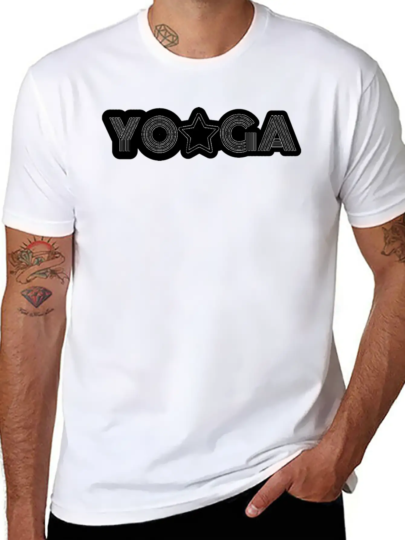 Yoga Meditation Star Breathable Soft Cotton T-Shirt – Timeless Casual Look