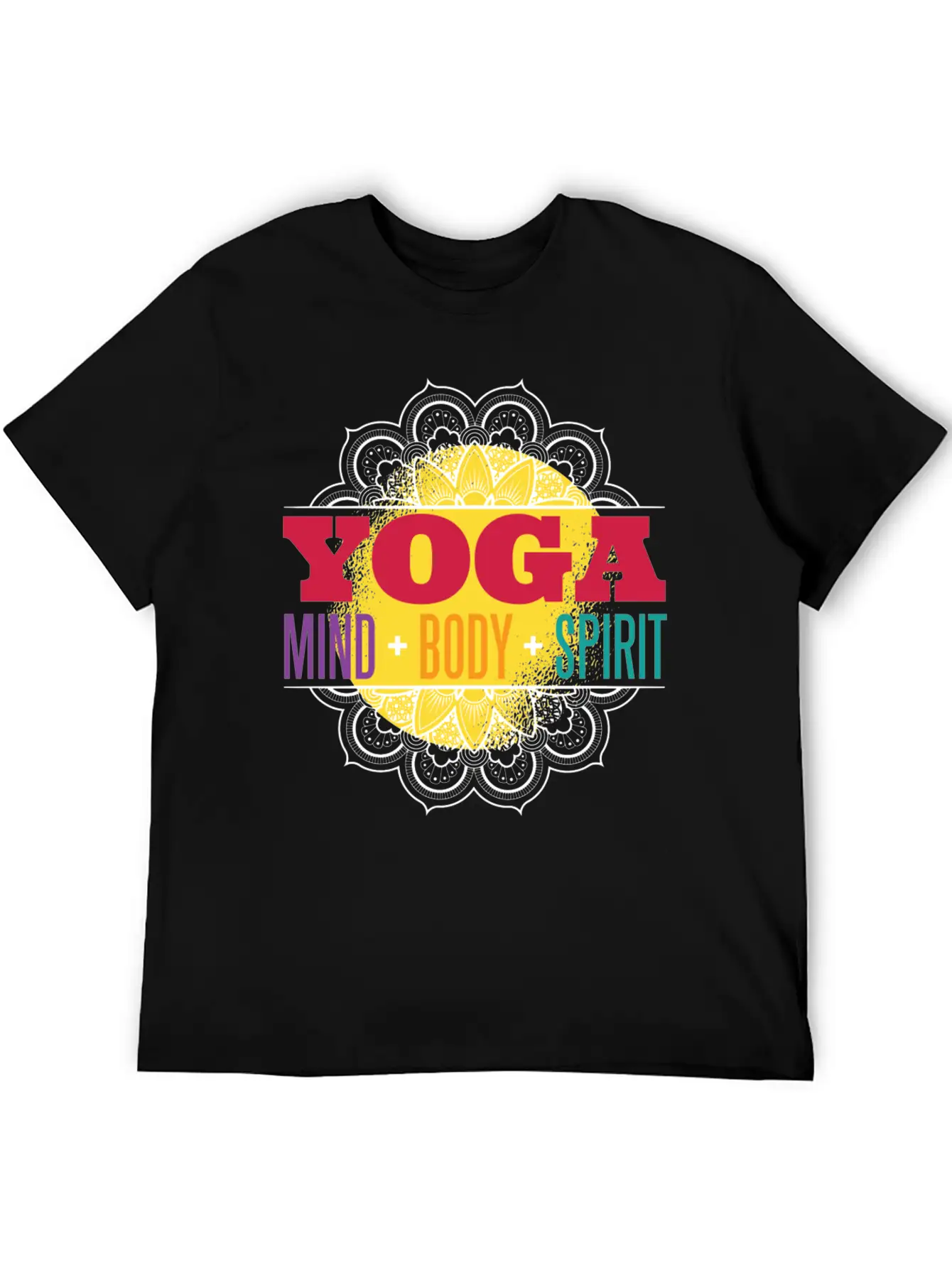 Yoga Mind Body Spirit Essential Cotton Tee For Daily Outfits – Unisex Style
