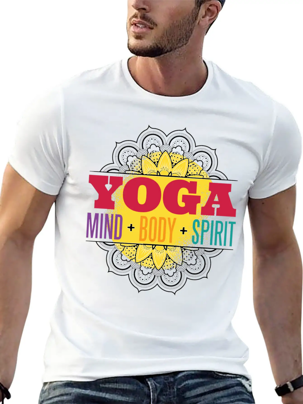 Yoga Mind Body Spirit Essential Cotton Tee For Daily Outfits – Unisex Style