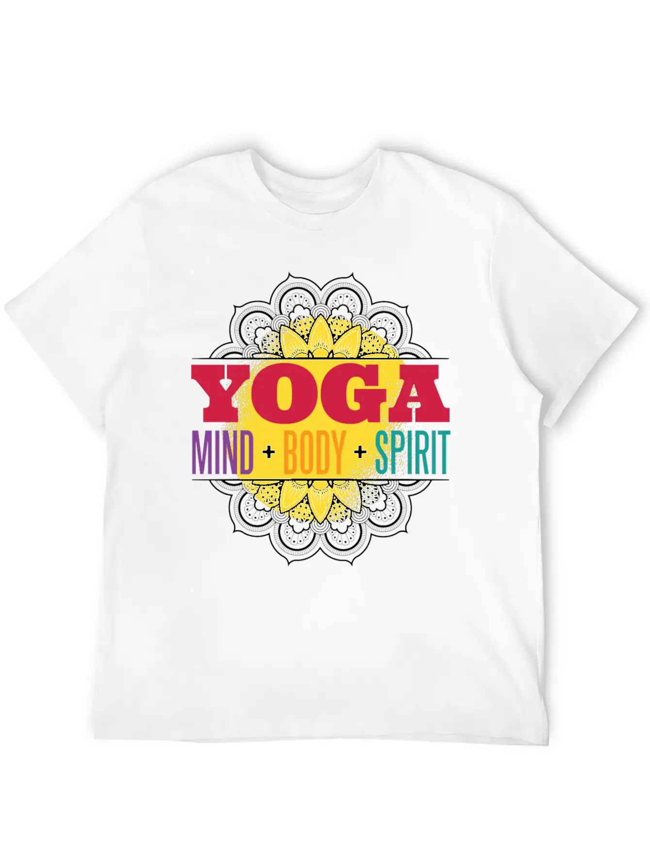 Yoga Mind Body Spirit Essential Cotton Tee For Daily Outfits – Unisex Style