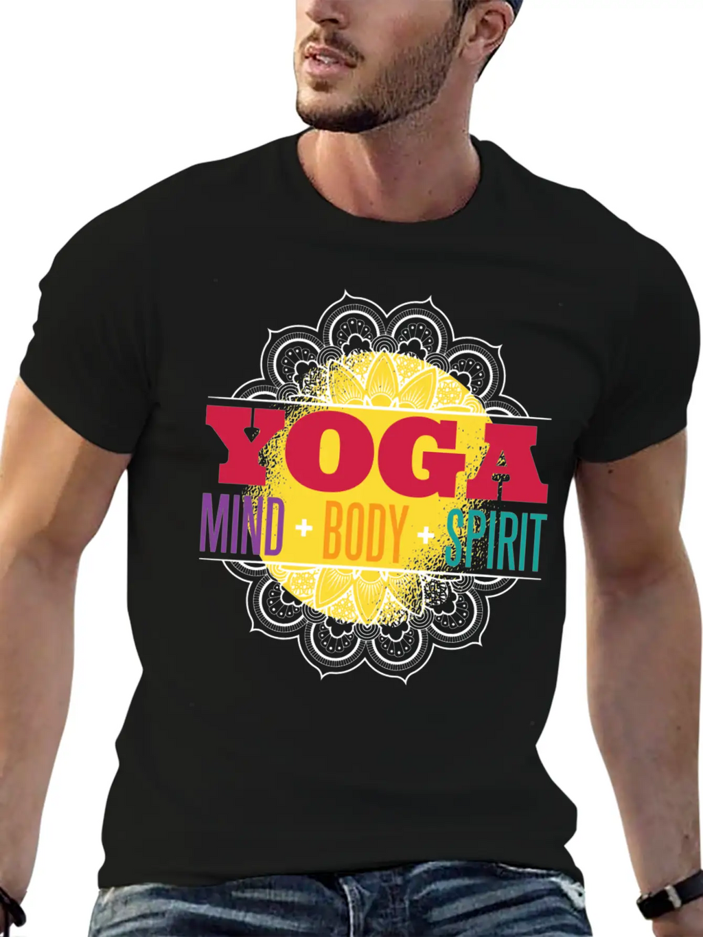 Yoga Mind Body Spirit Essential Cotton Tee For Daily Outfits – Unisex Style