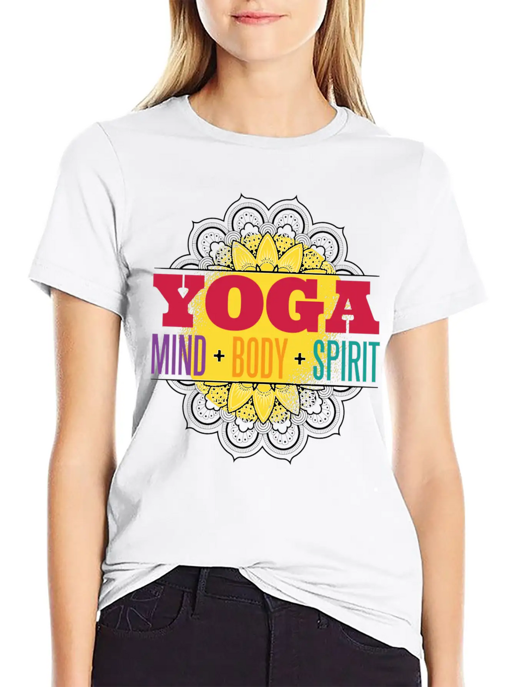 Yoga Mind Body Spirit Essential Cotton Tee For Daily Outfits – Unisex Style