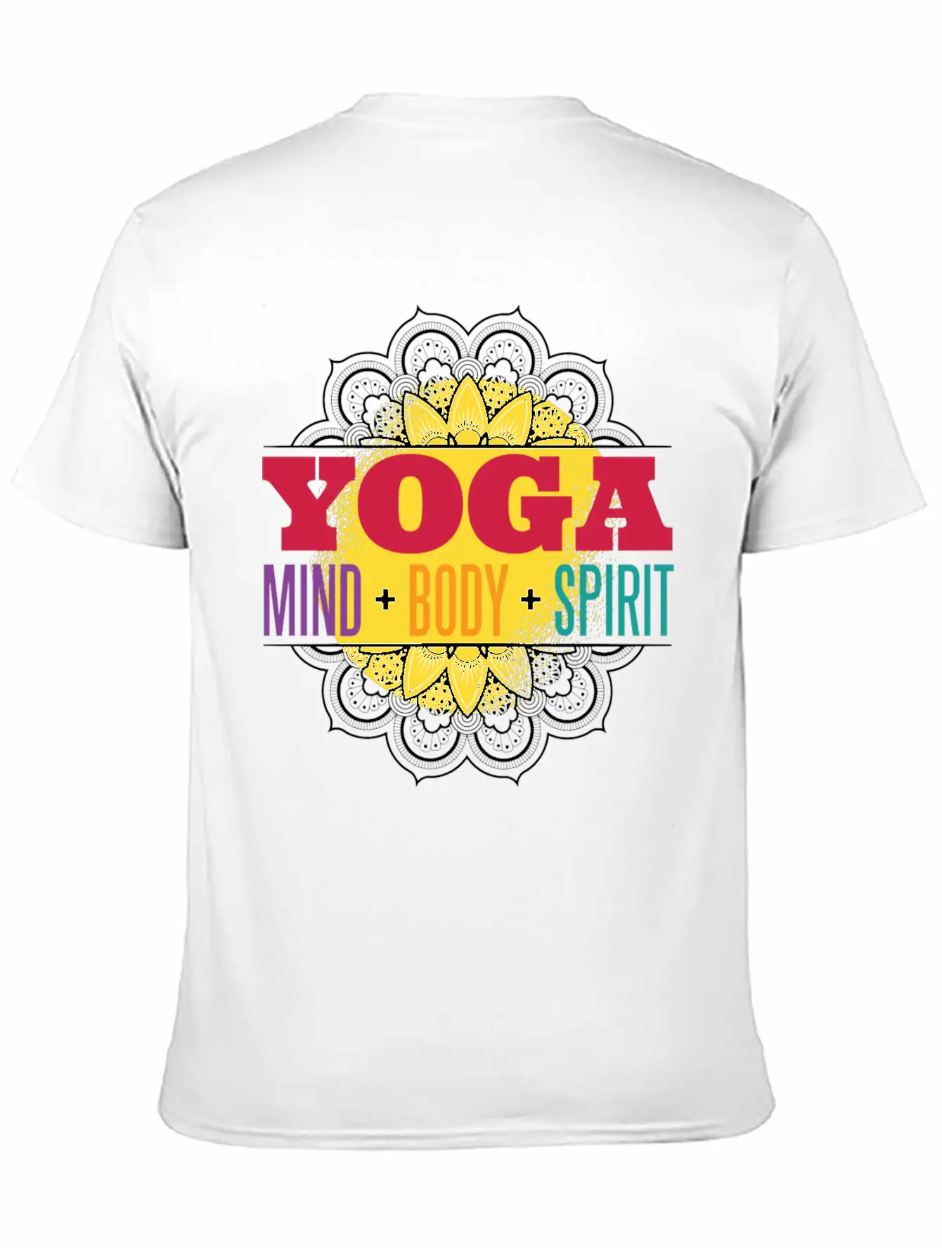 Yoga Mind Body Spirit Essential Cotton Tee For Daily Outfits – Unisex Style