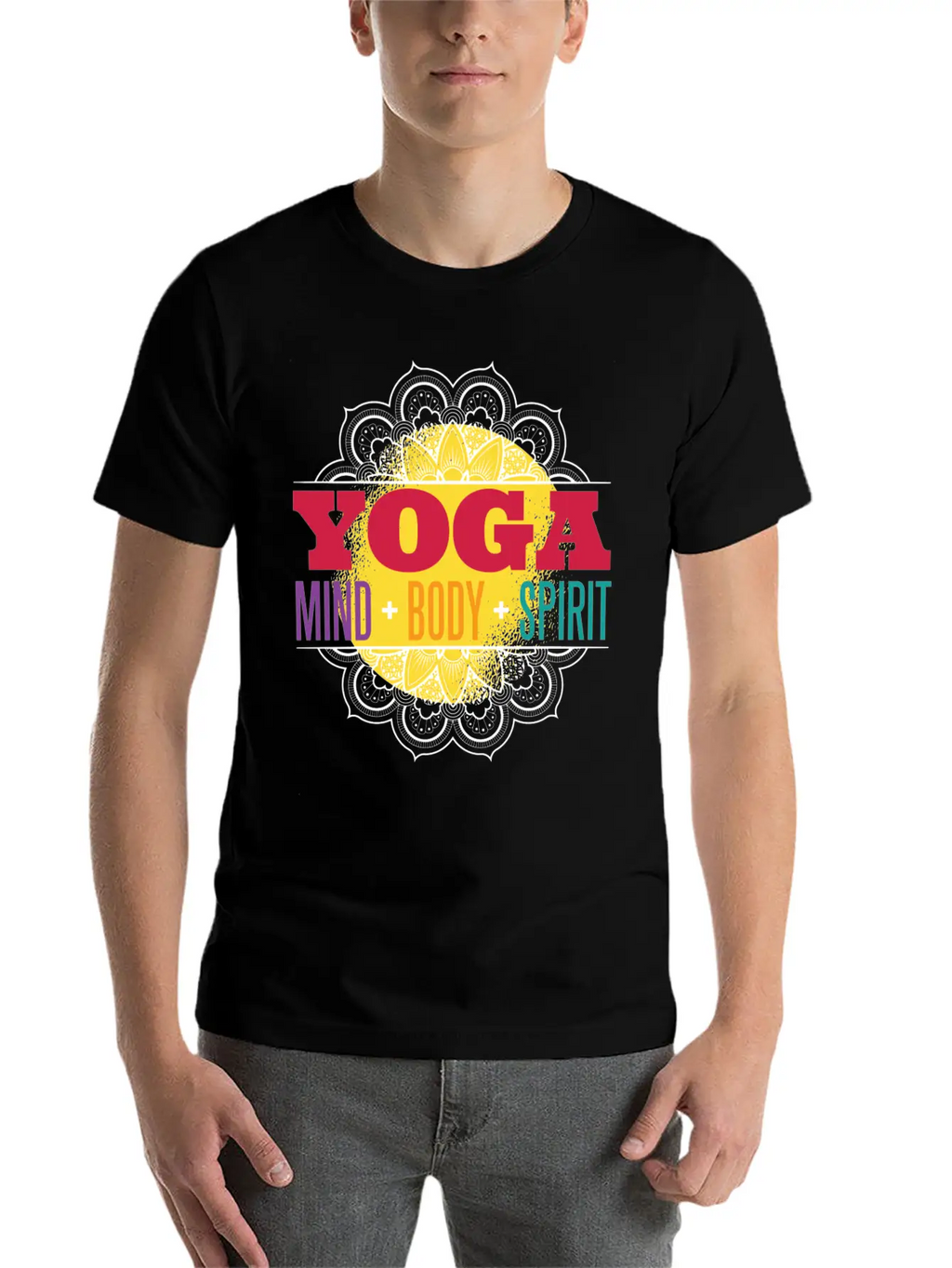 Yoga Mind Body Spirit Essential Cotton Tee For Daily Outfits – Unisex Style