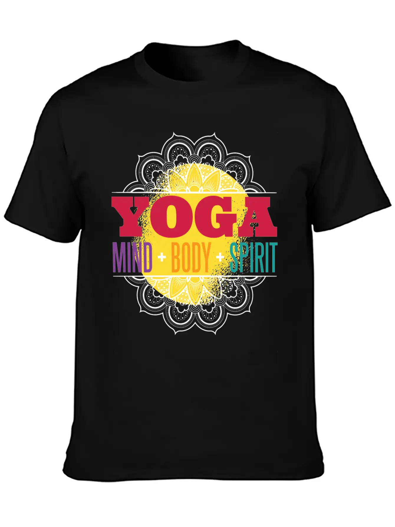Yoga Mind Body Spirit Essential Cotton Tee For Daily Outfits – Unisex Style