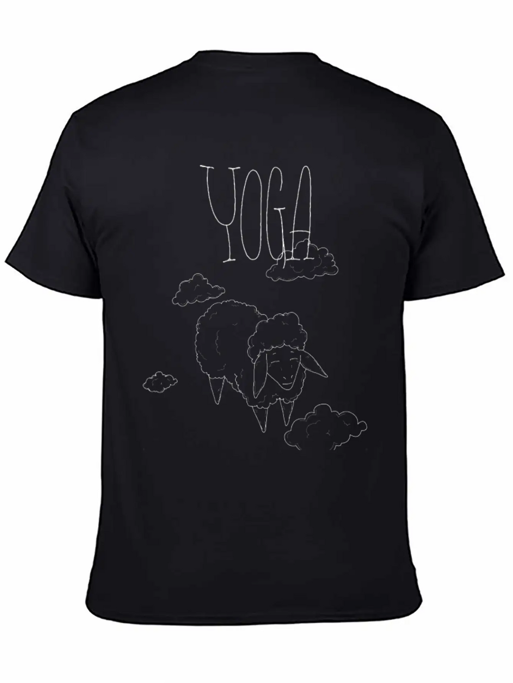 Yoga Sheep Black Relaxed Everyday Tee – Lightweight And Durable Cotton