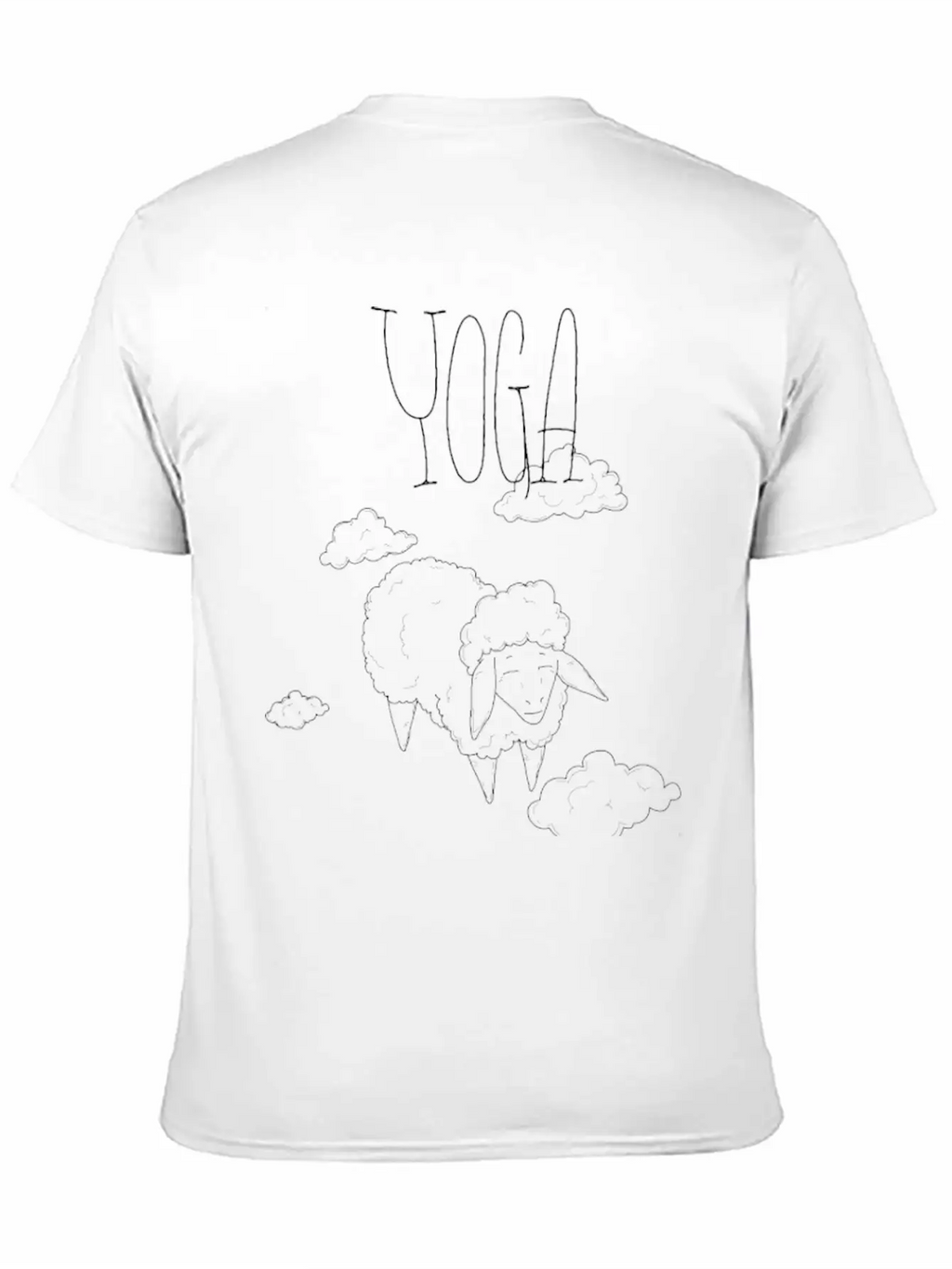 Yoga Sheep Black Relaxed Everyday Tee – Lightweight And Durable Cotton
