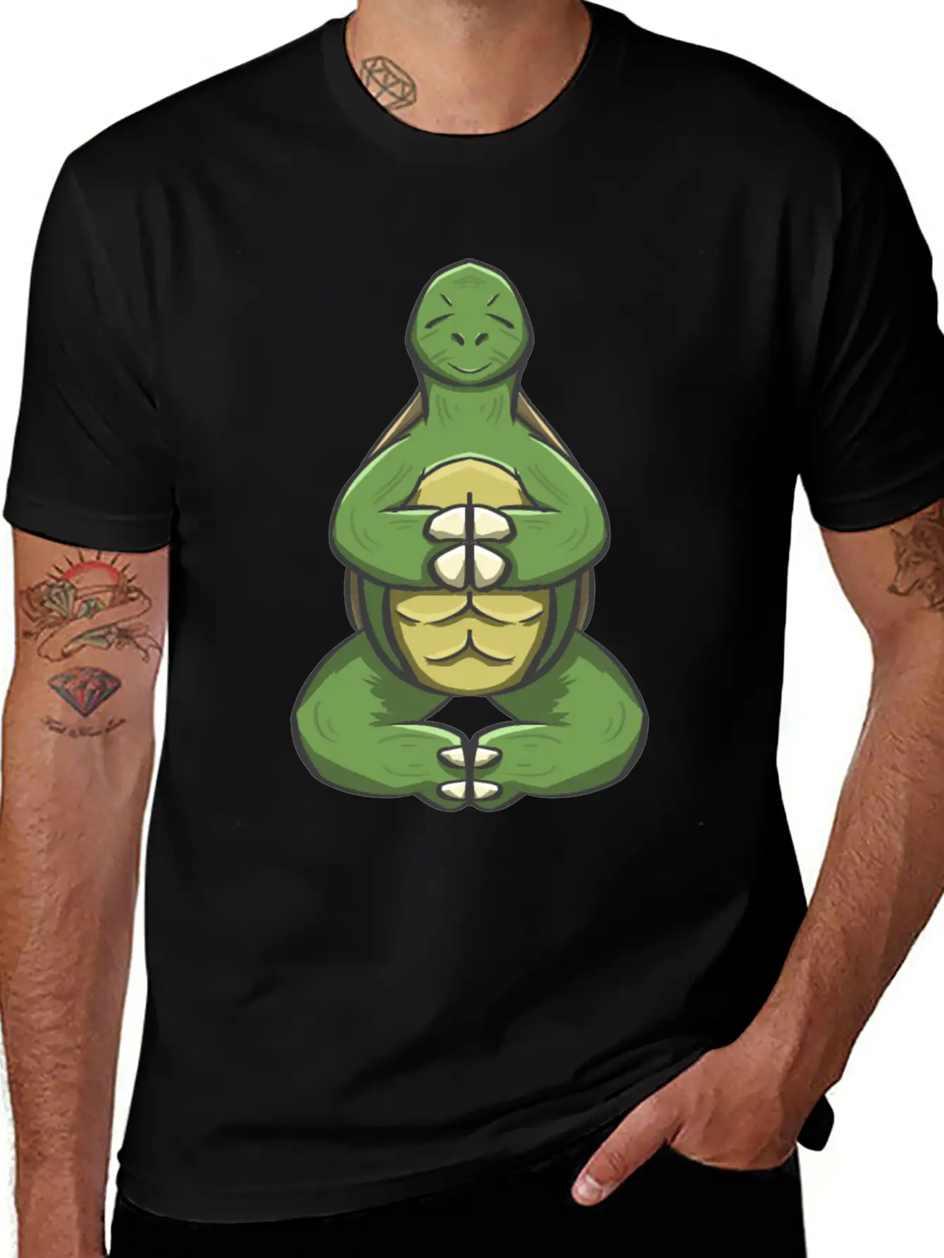 Yoga Turtle Essential Cotton Tee For Daily Outfits – Unisex Style