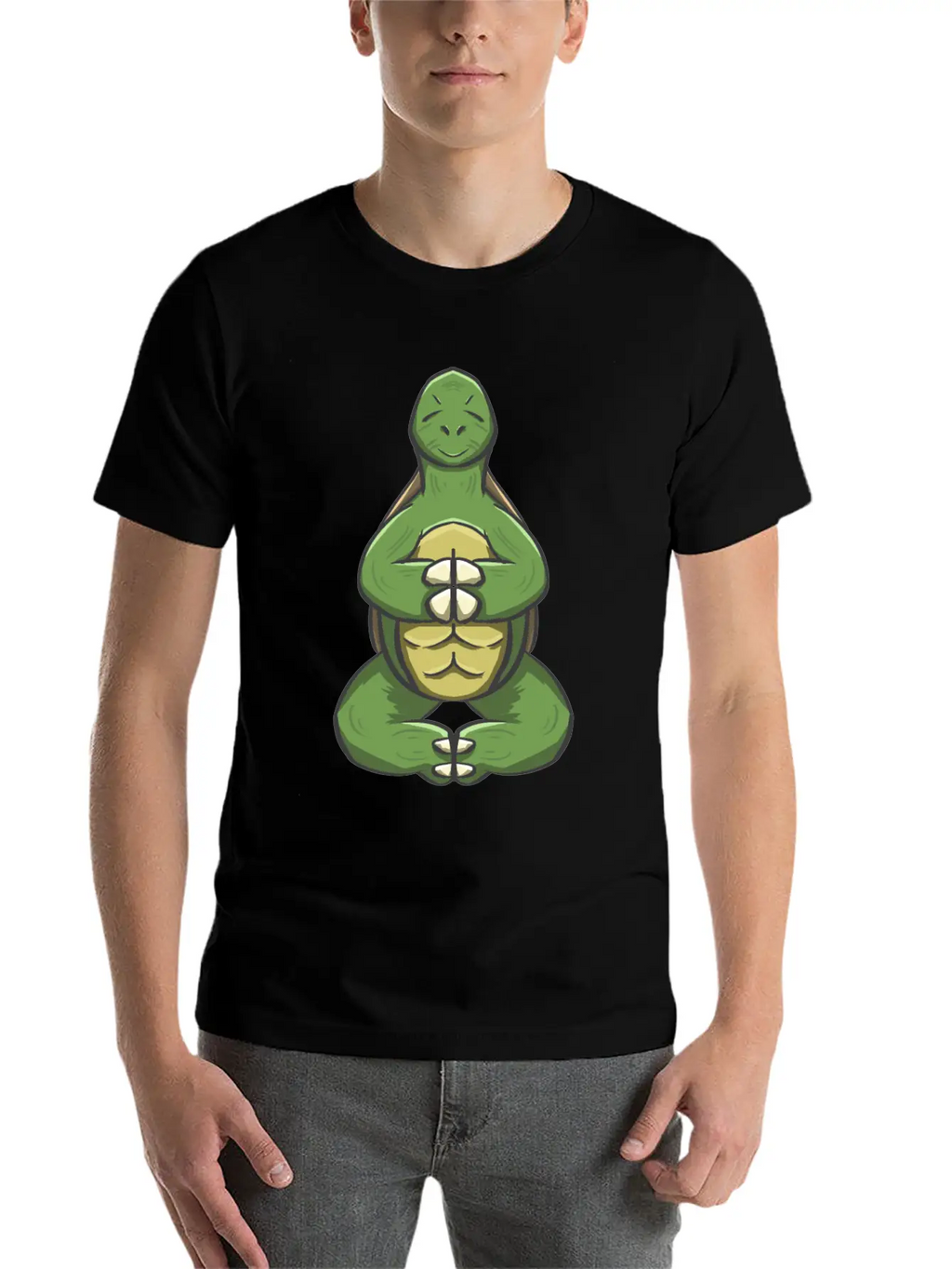 Yoga Turtle Essential Cotton Tee For Daily Outfits – Unisex Style