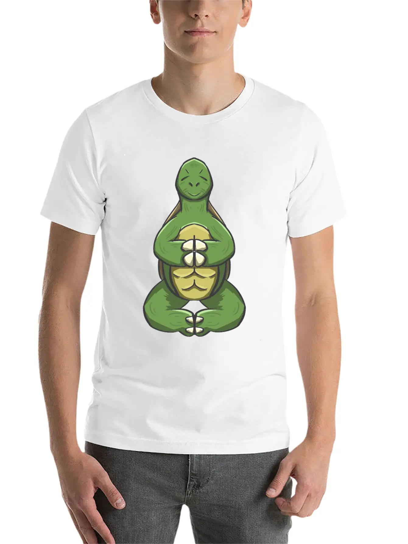 Yoga Turtle Essential Cotton Tee For Daily Outfits – Unisex Style