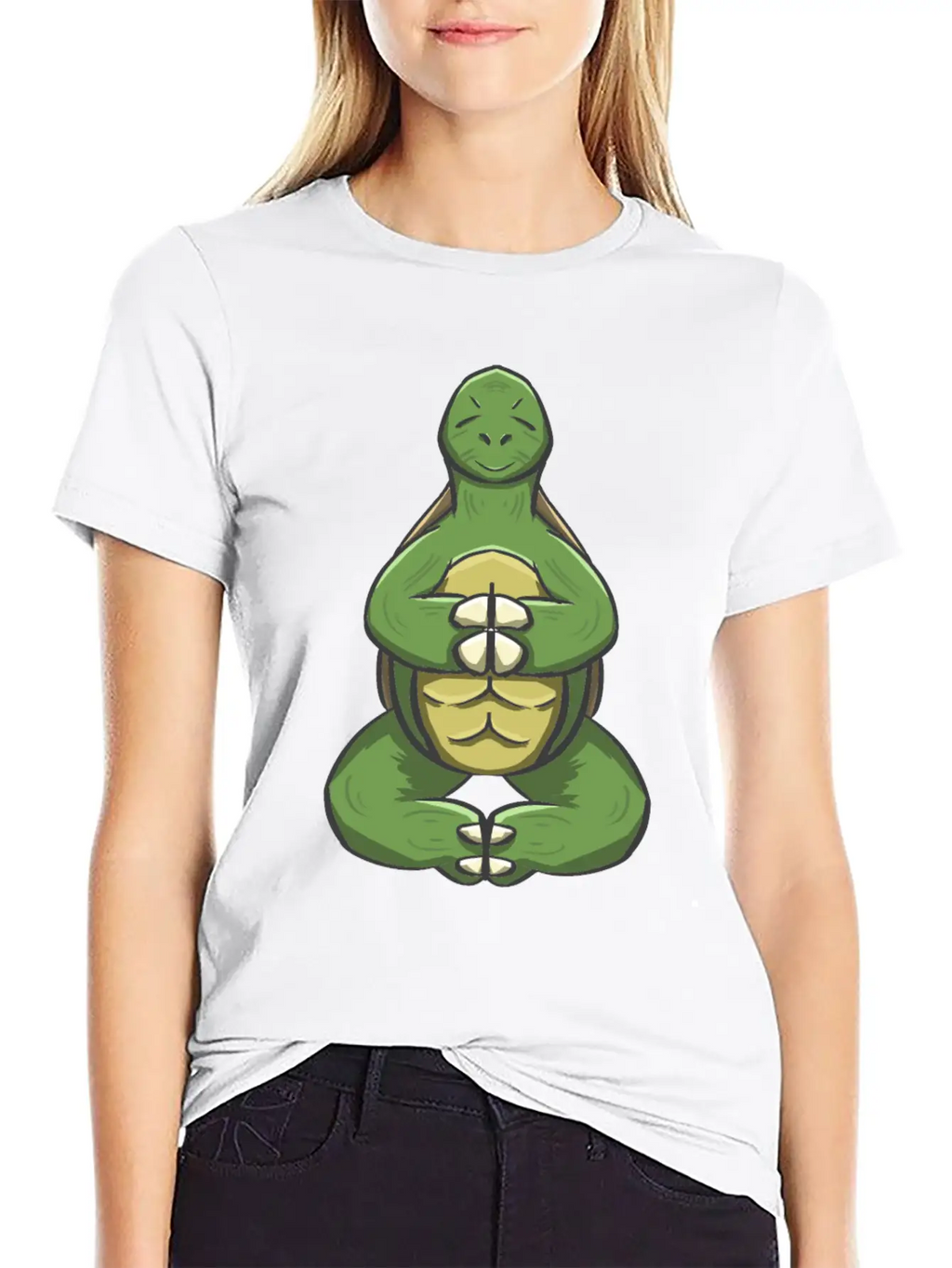 Yoga Turtle Essential Cotton Tee For Daily Outfits – Unisex Style