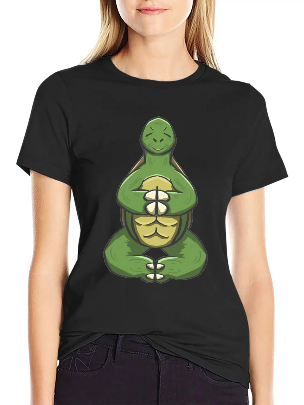 Yoga Turtle Essential Cotton Tee For Daily Outfits – Unisex Style
