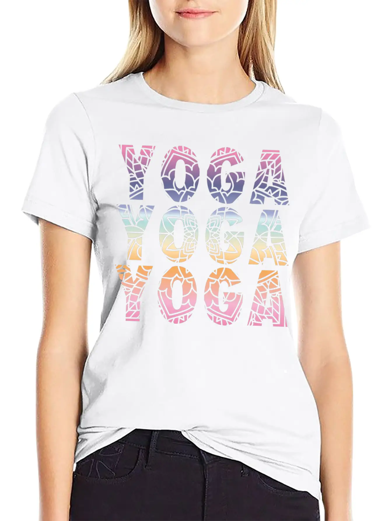 Yoga Yoga Yoga Modern Fit Casual T-Shirt – Clean And Versatile Design